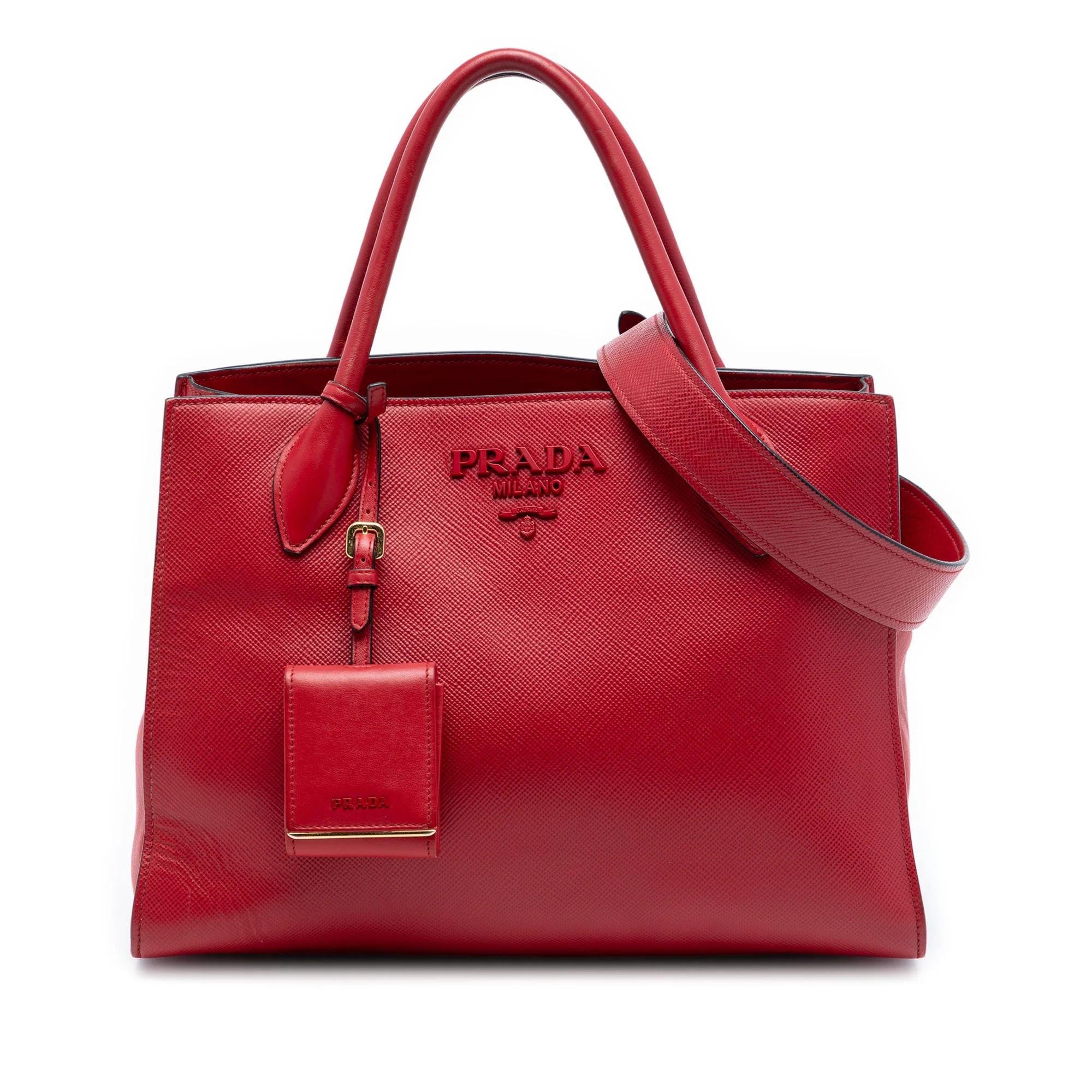 Monochrome leather satchel