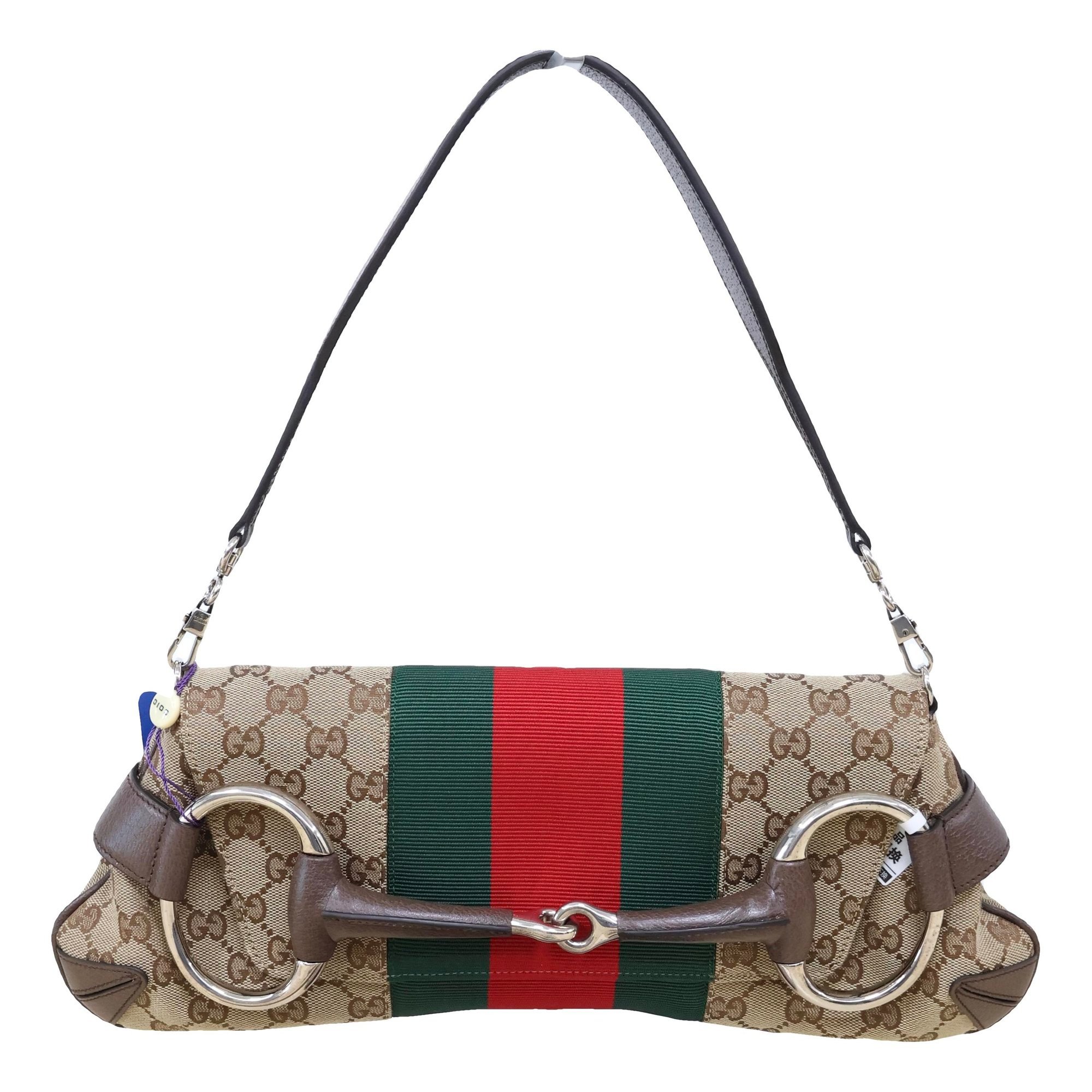 Horsebit Chain cloth handbag