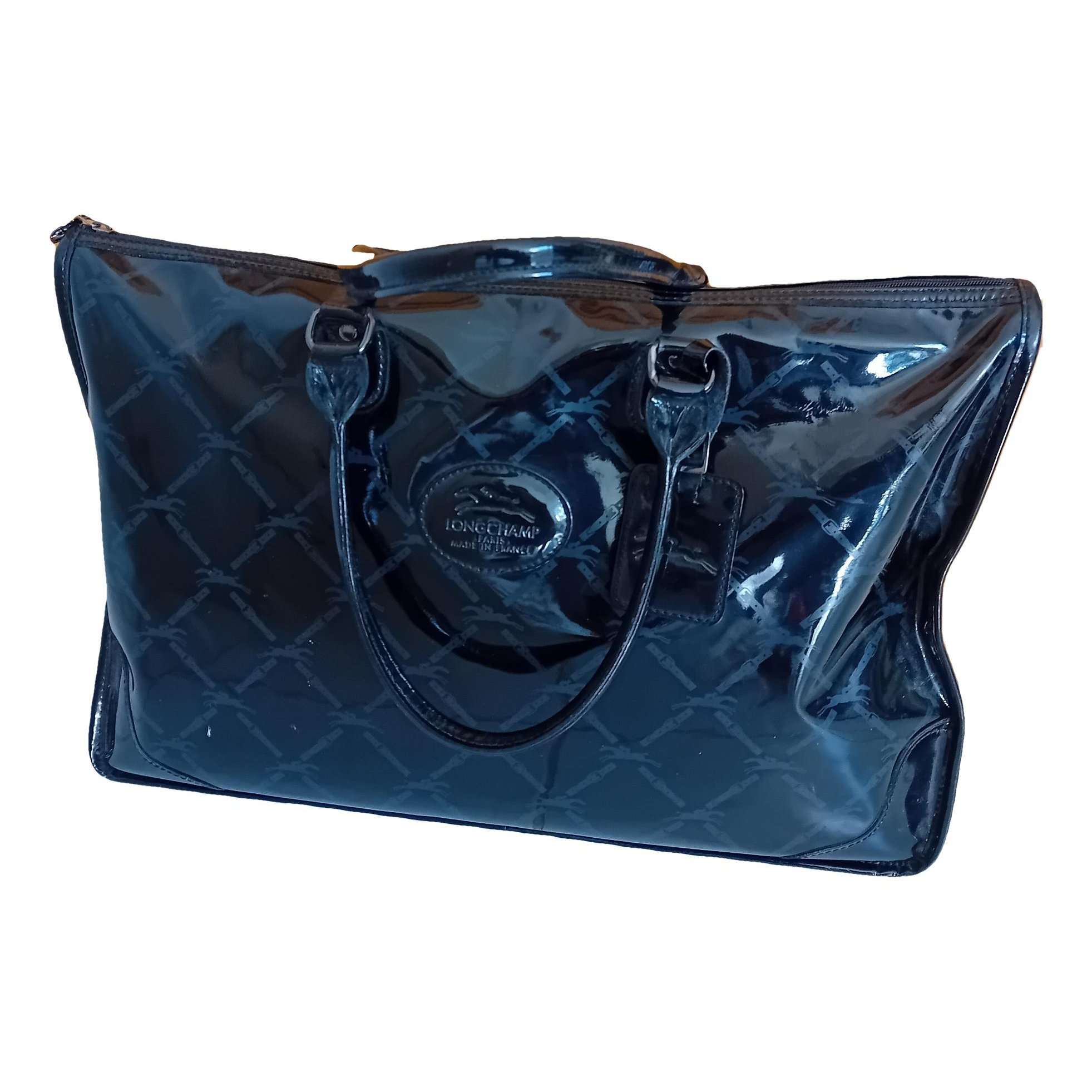 Patent leather handbag