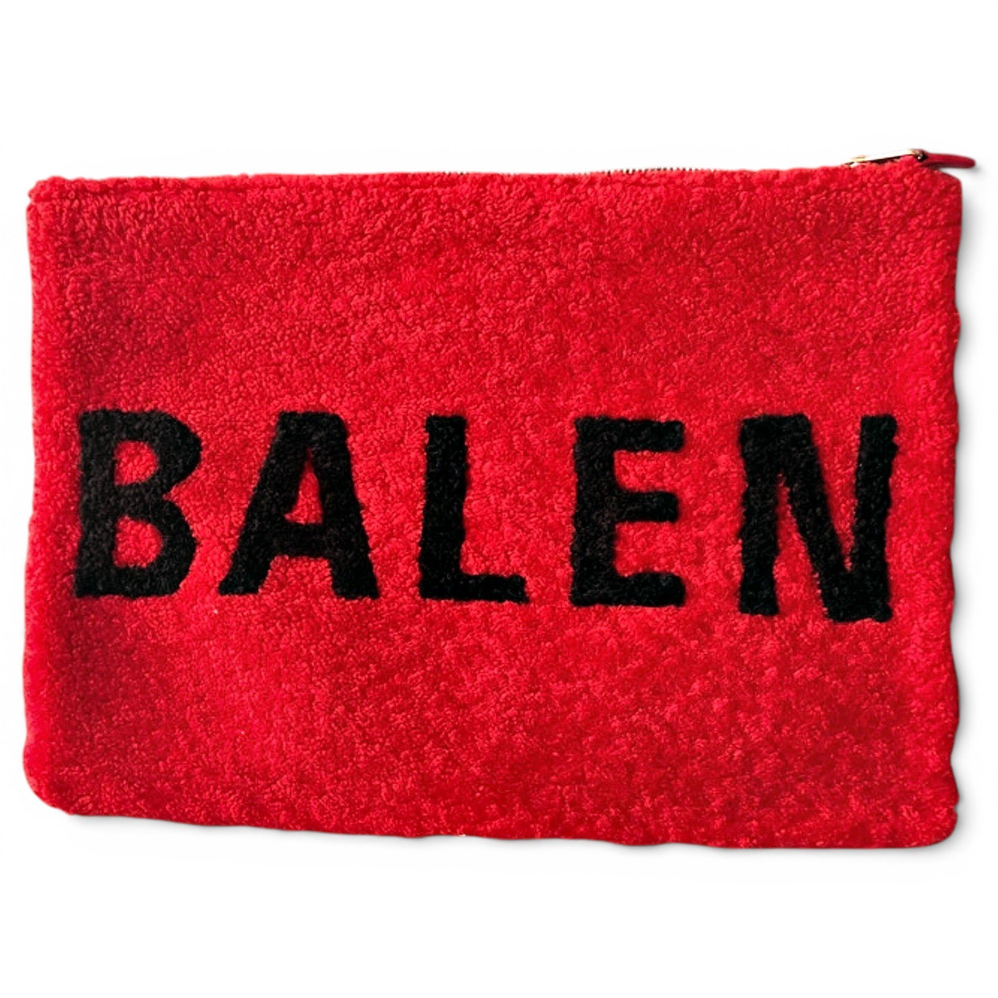 Leather clutch bag