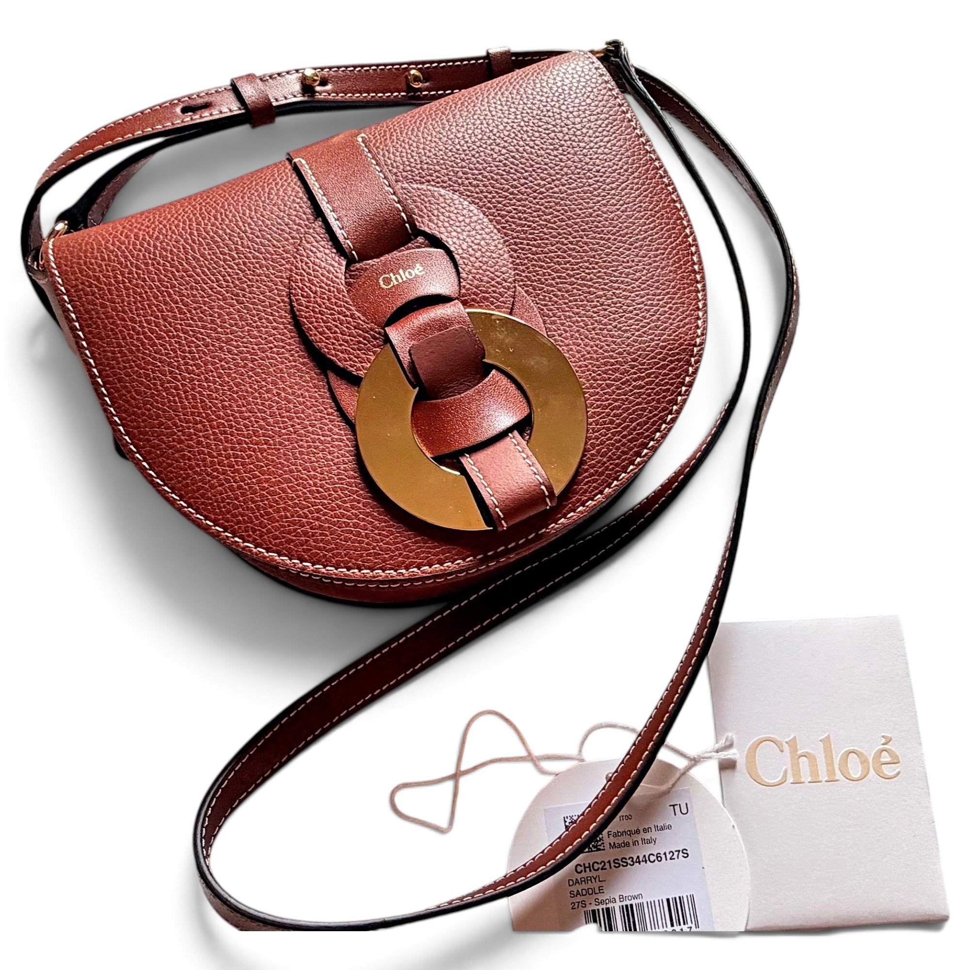 Darryl leather crossbody bag