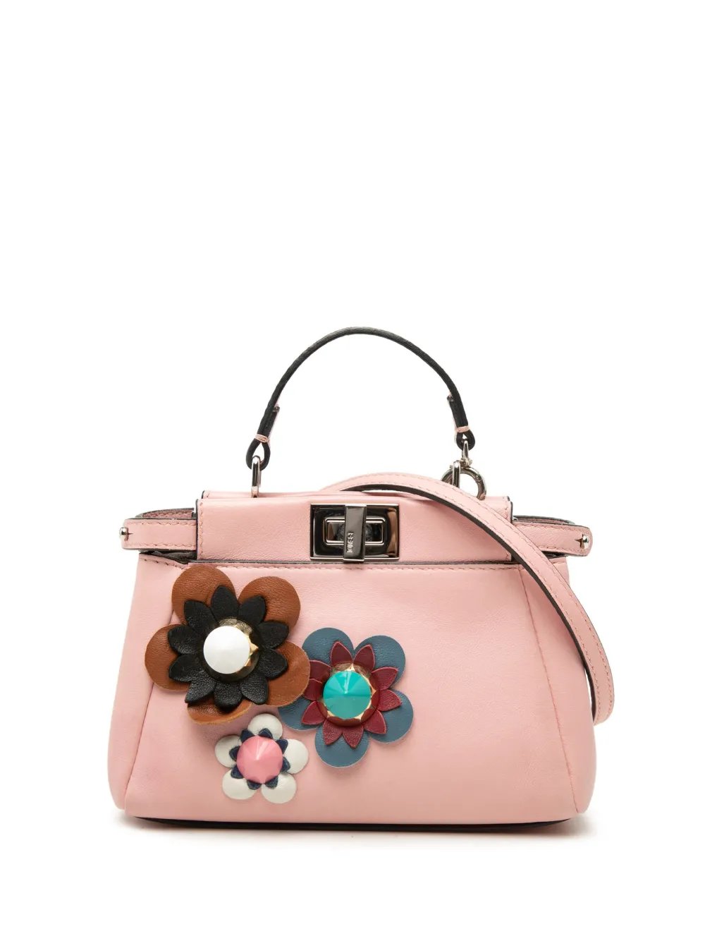 2016 Micro Leather Flowerland Peekaboo satchel
