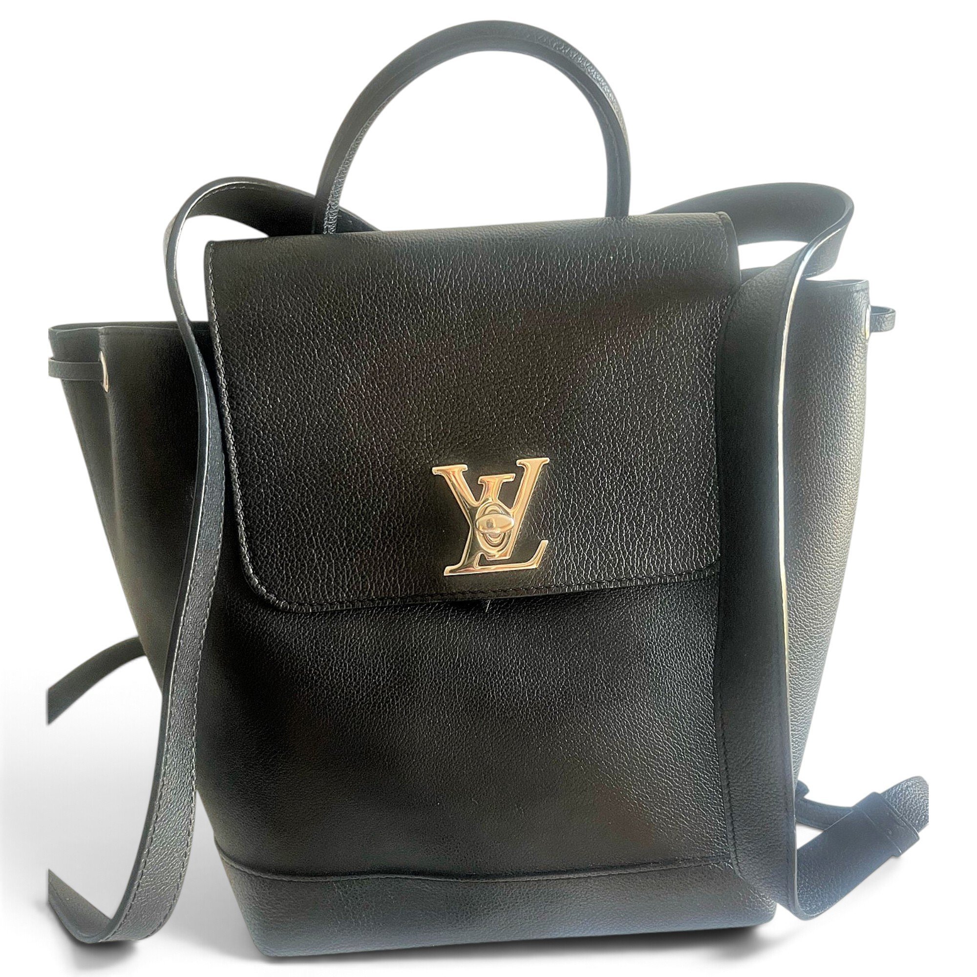 Lockme leather backpack