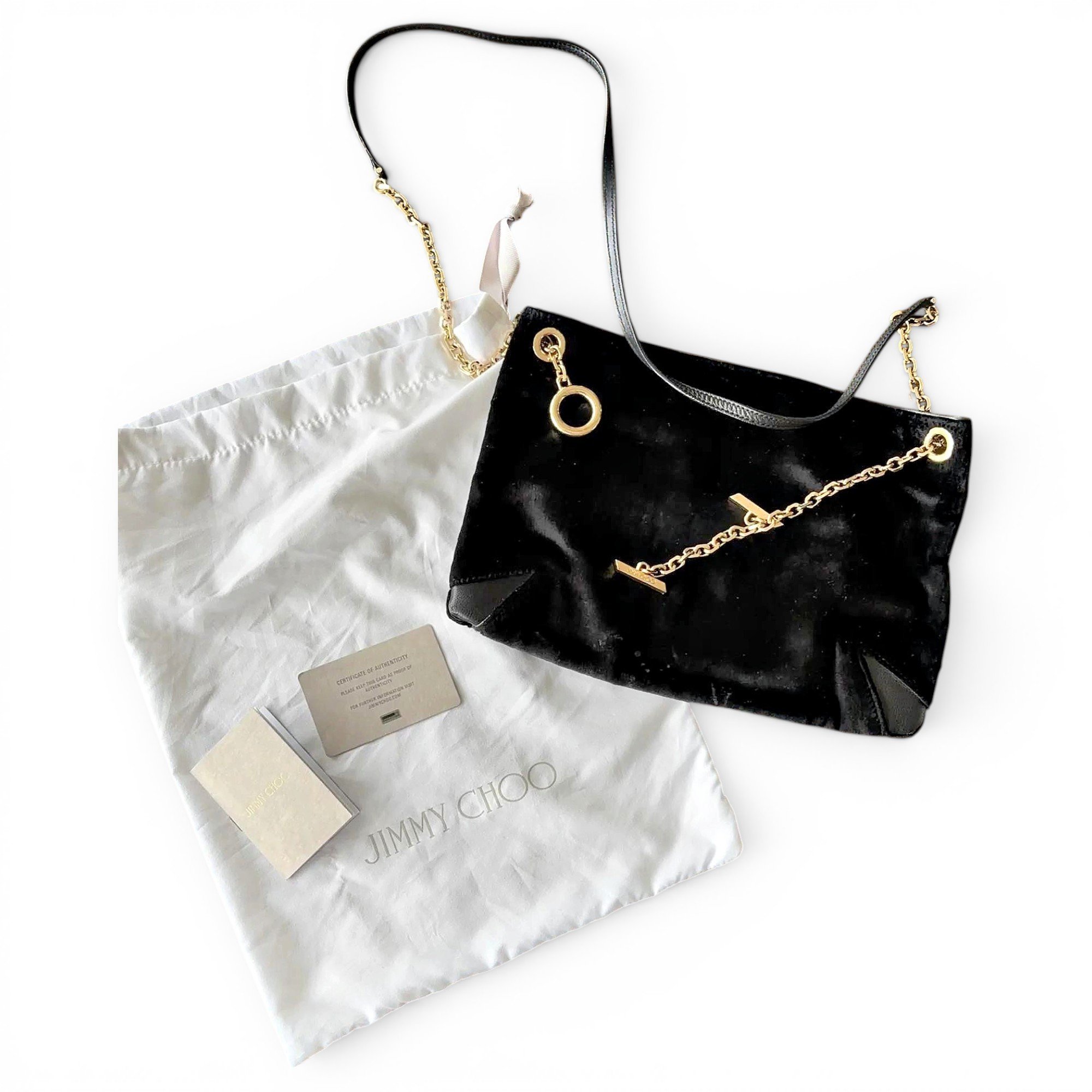 Velvet handbag