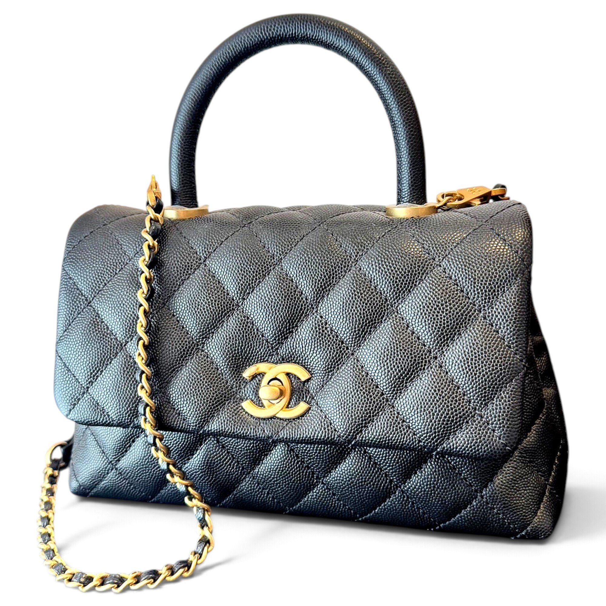 Coco Handle leather handbag