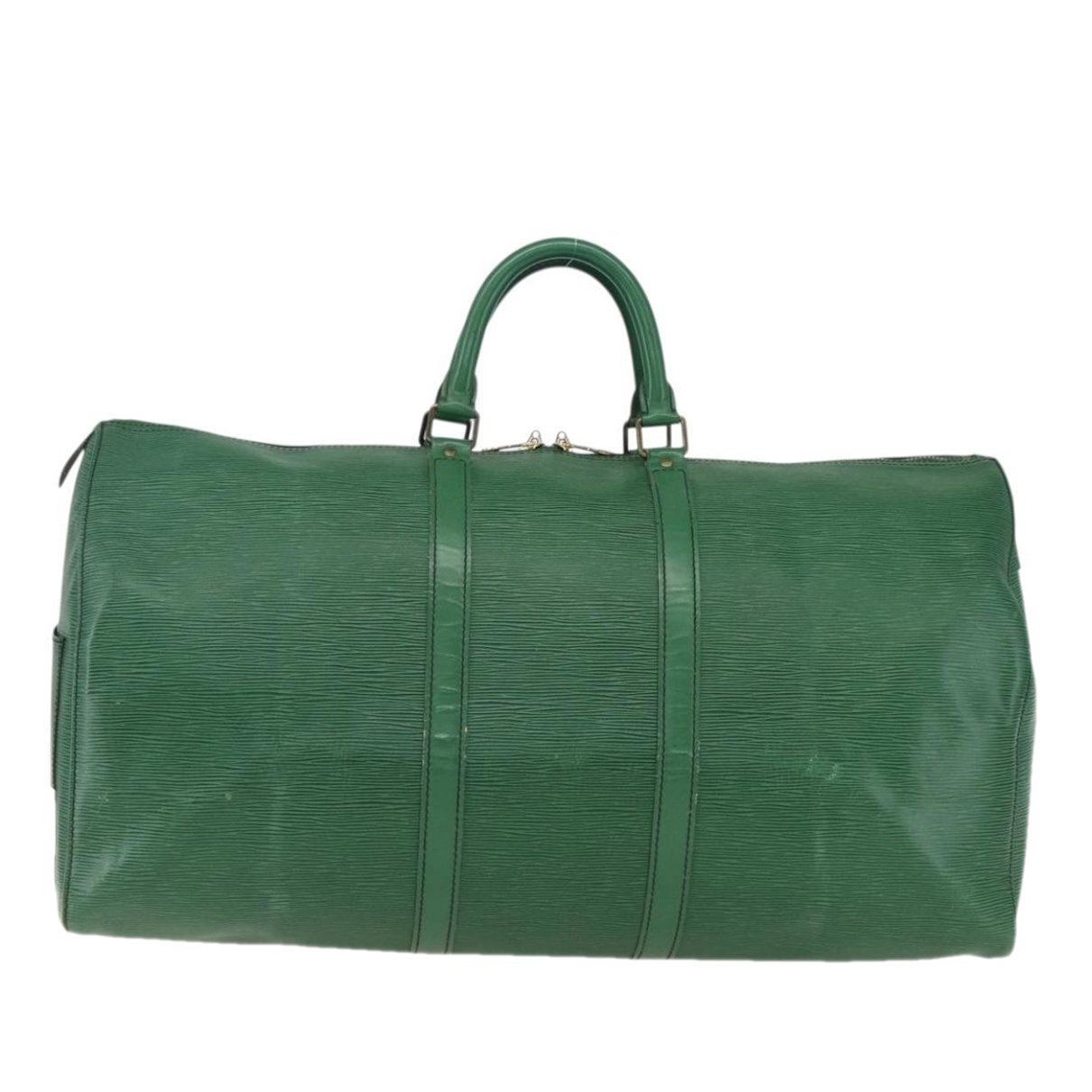 Keepall leather travel bag