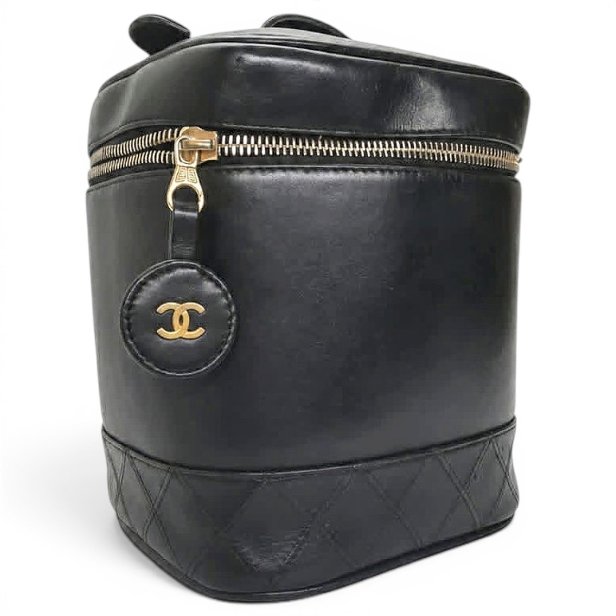 Leather vanity case
