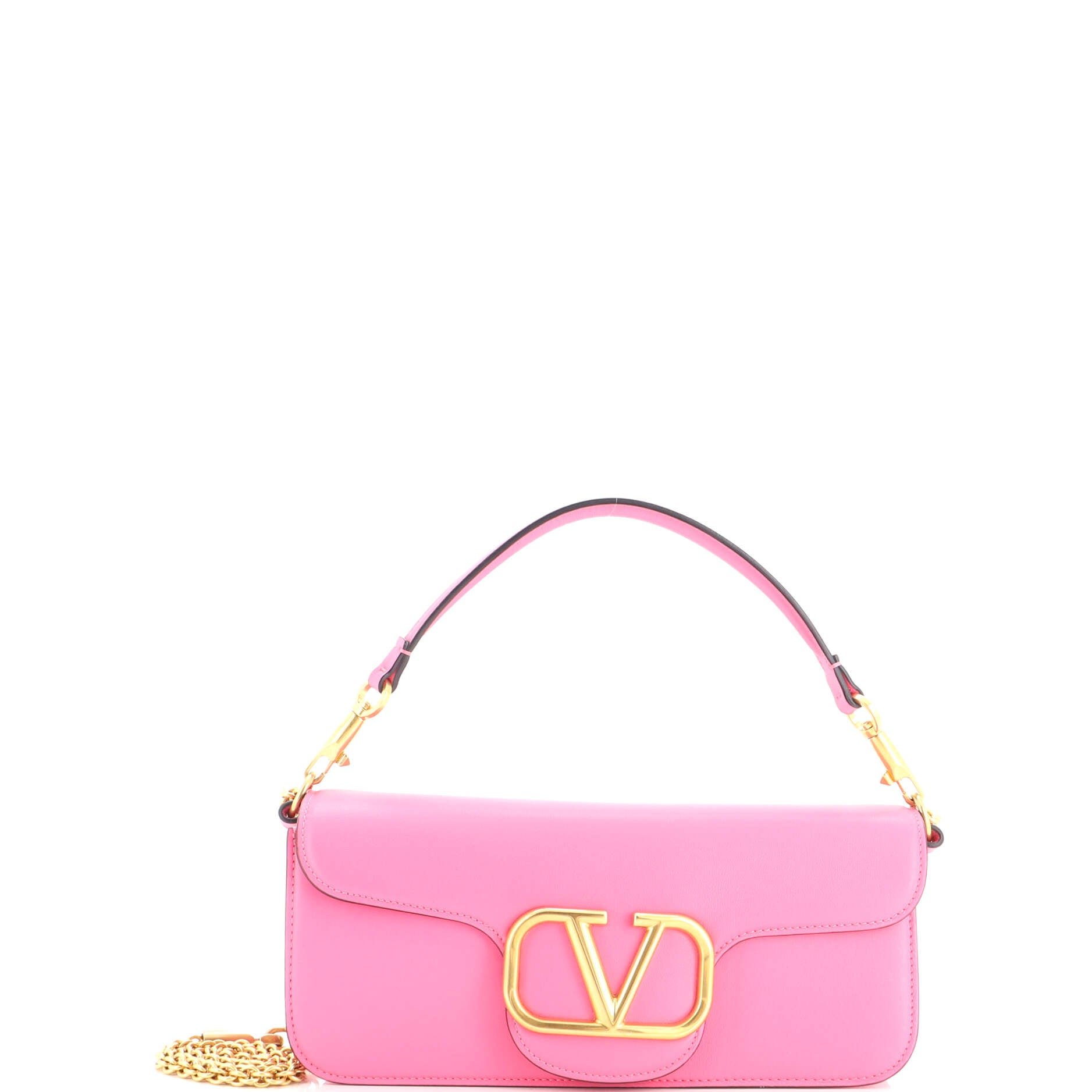 VLogo Loco Flap Shoulder Bag Leather Medium