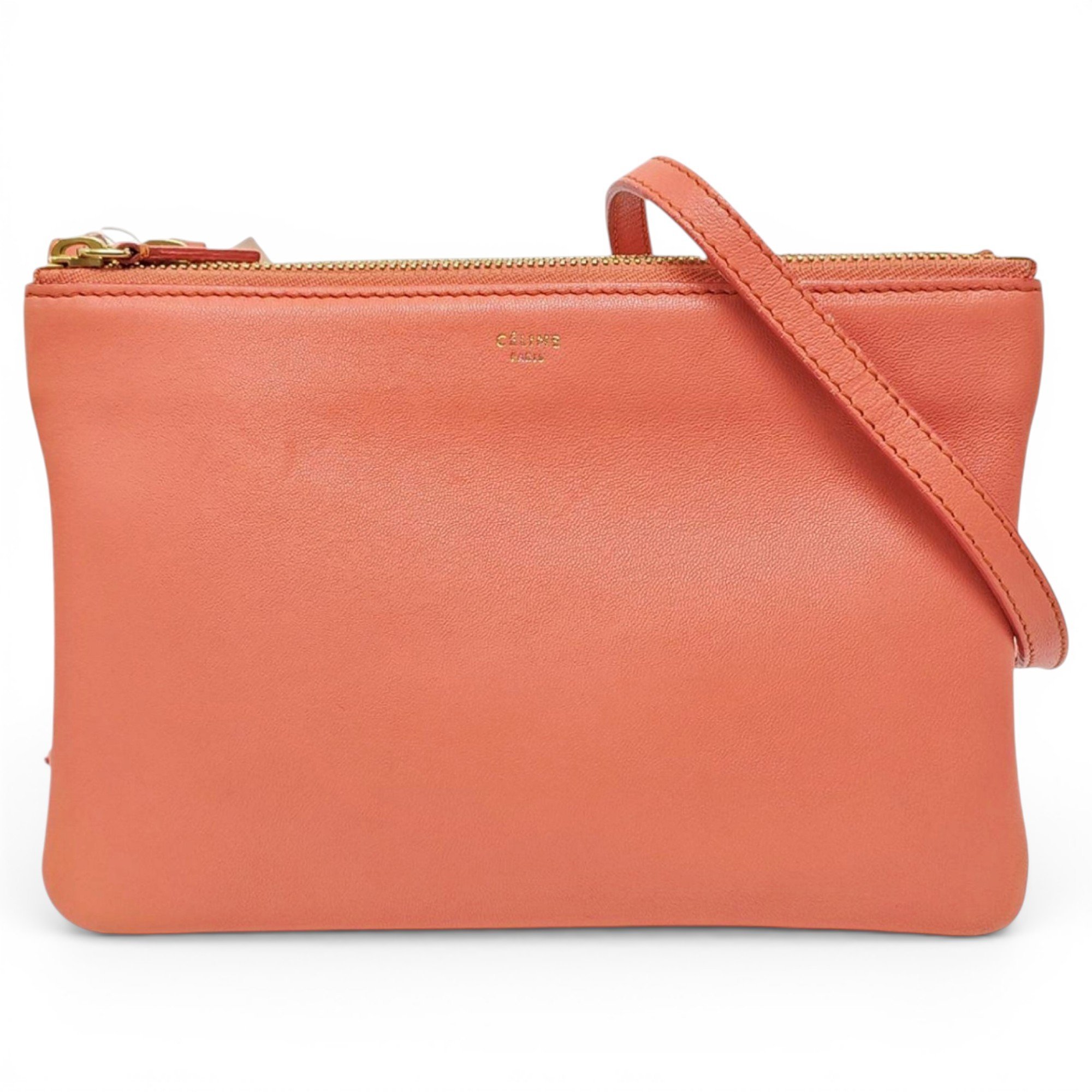 Trio leather crossbody bag