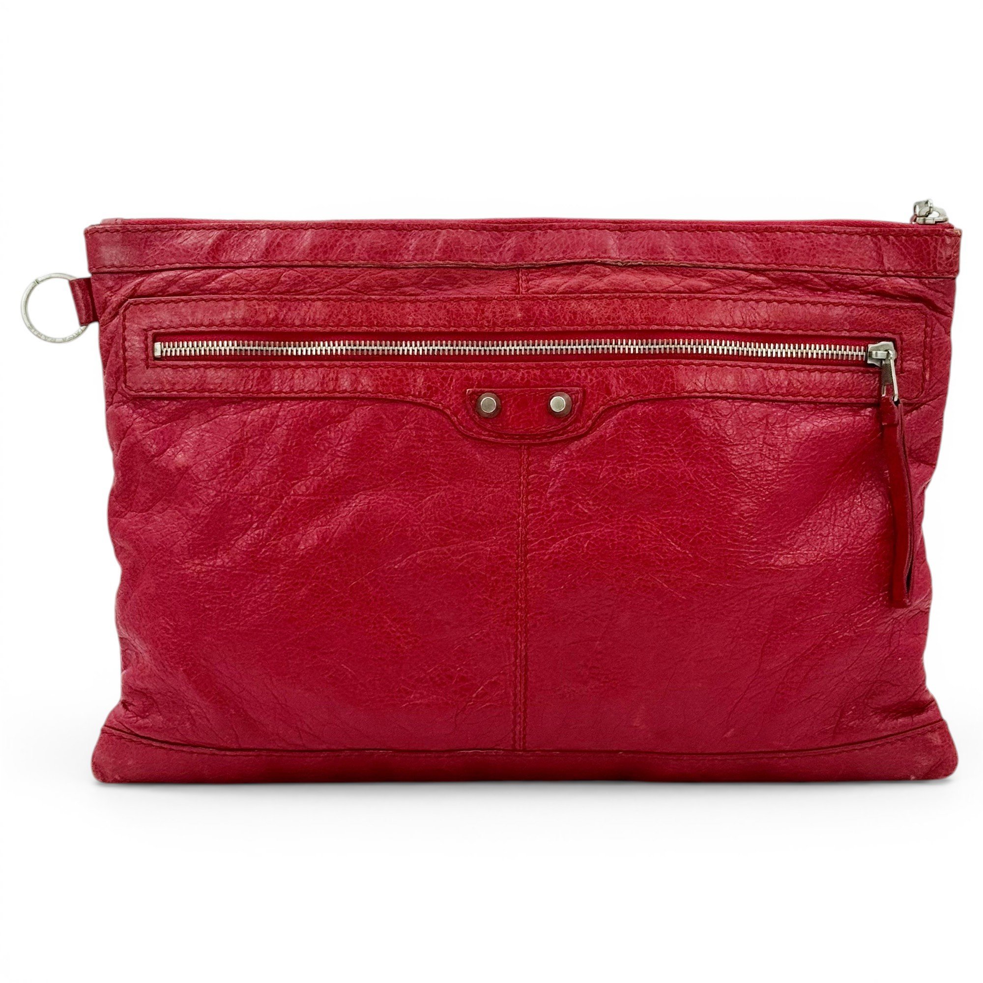 City leather handbag