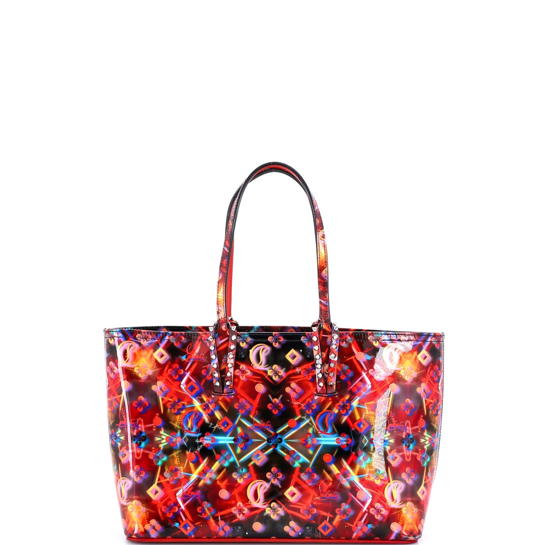 Christian Louboutin Cabata East West Tote Printed Patent Small