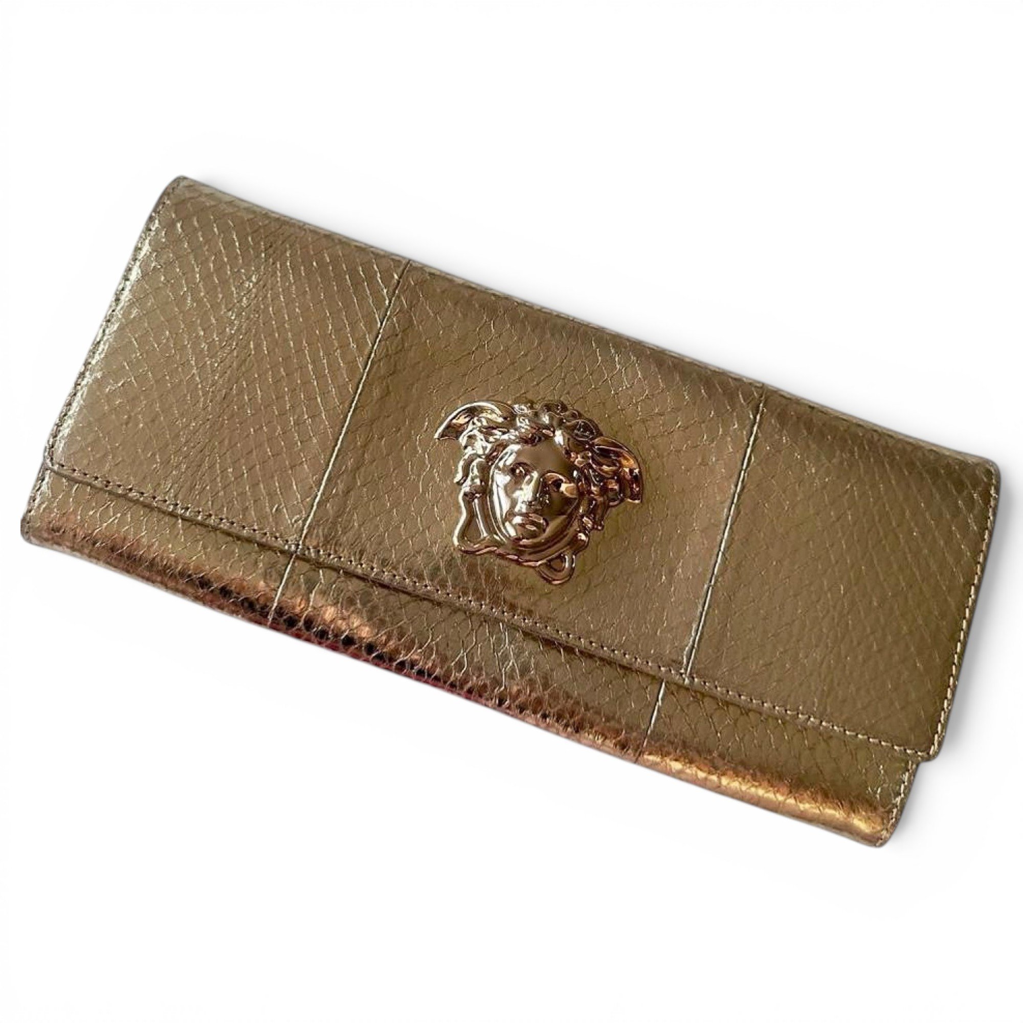 Leather clutch bag