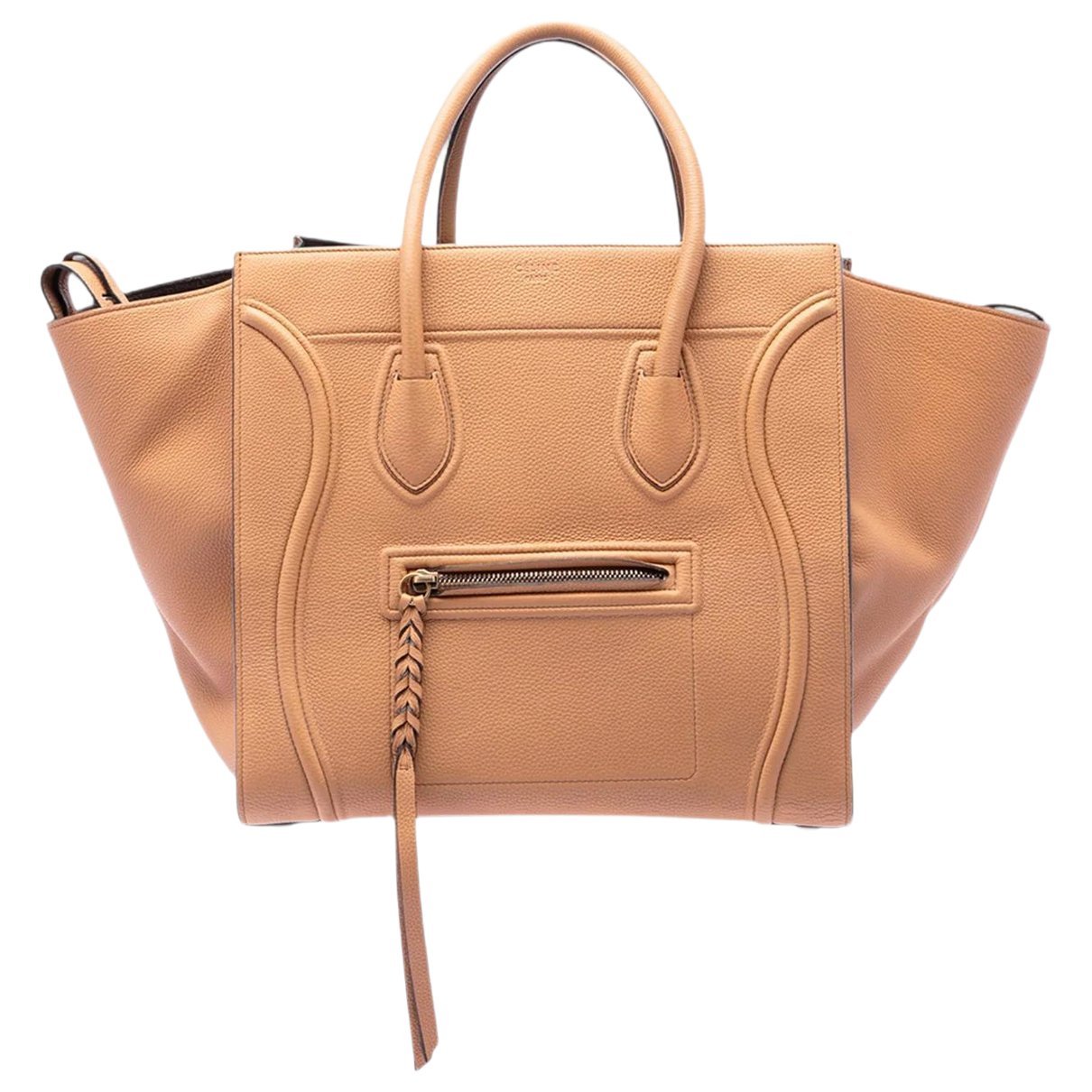 Luggage leather tote