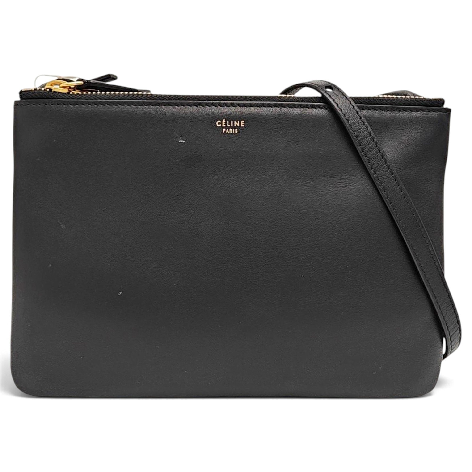 Trio leather crossbody bag
