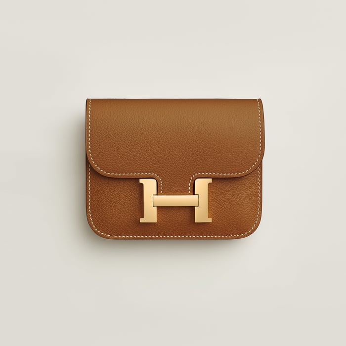 Gold Constance Slim Wallet