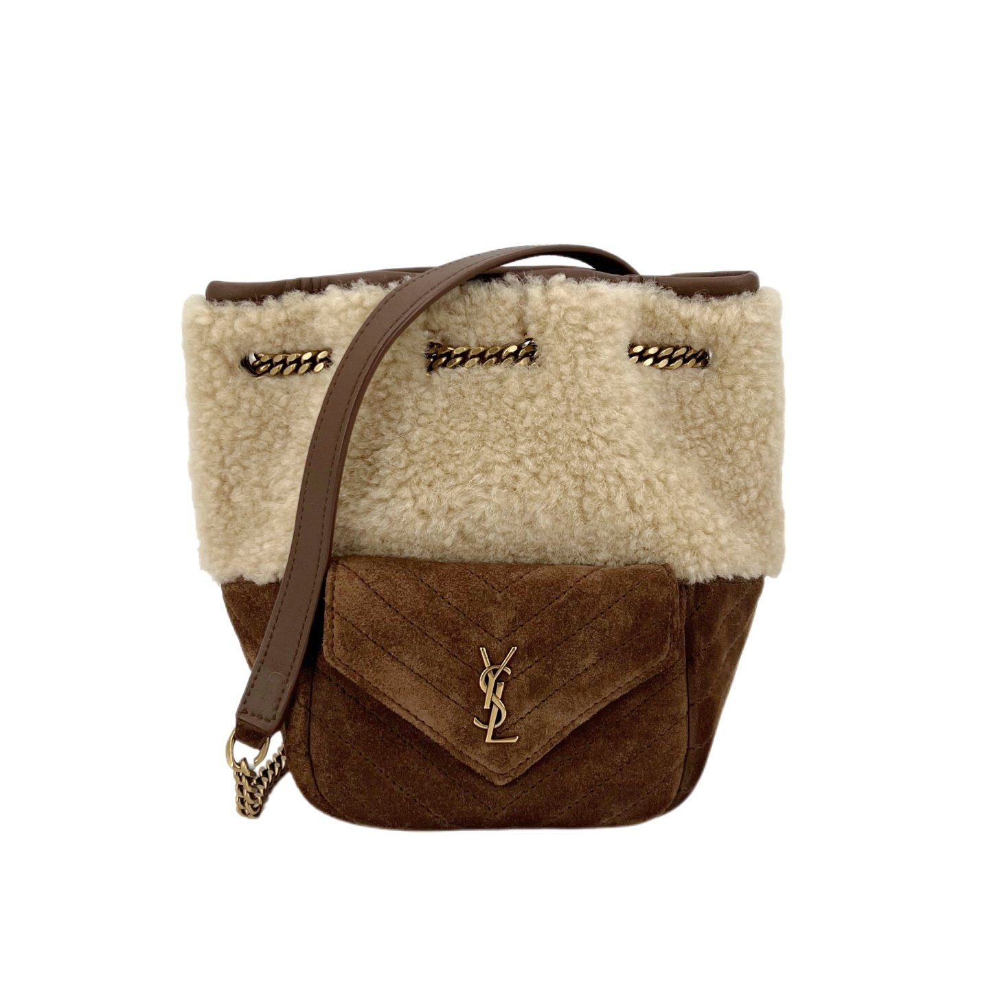 Monogram bucket bag