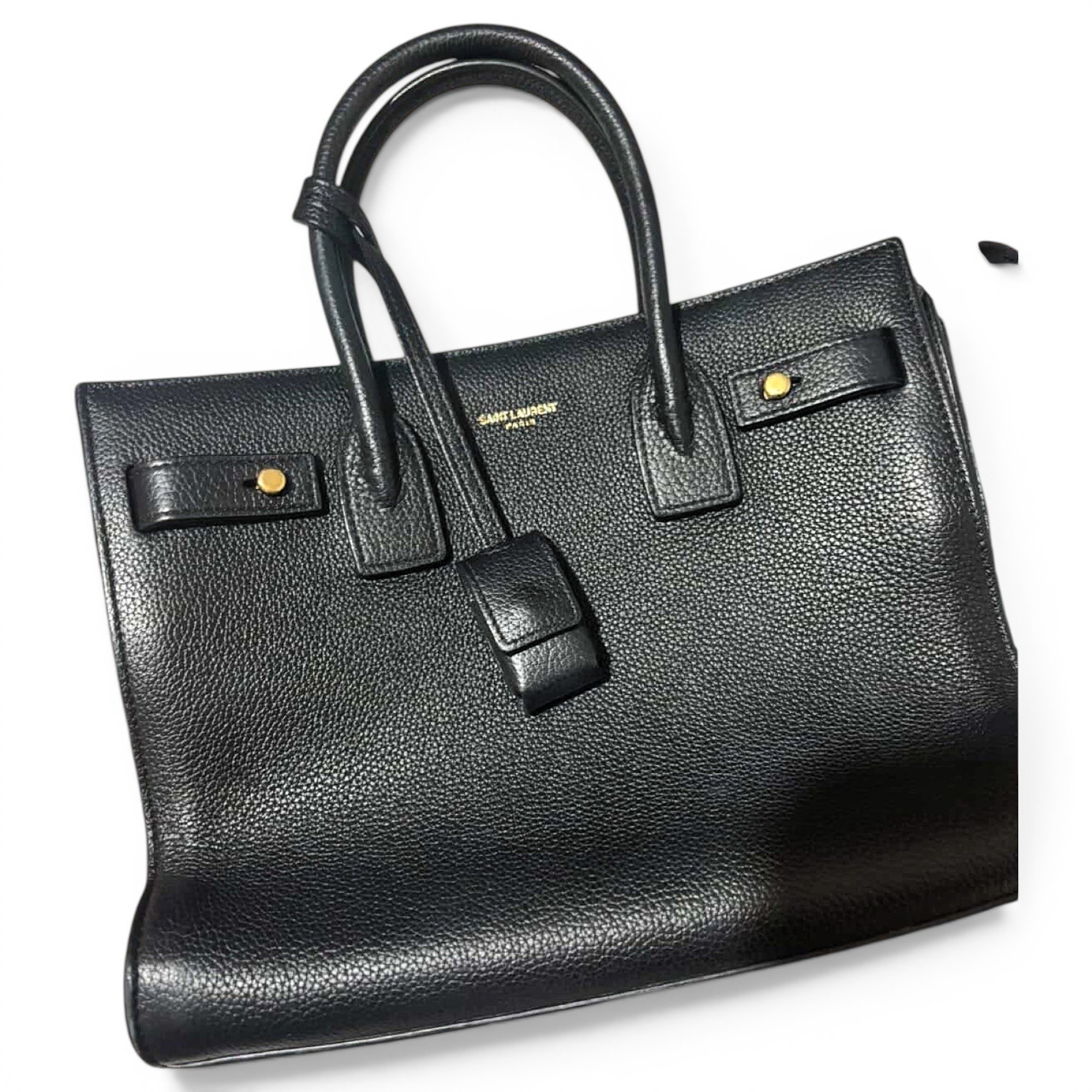 Saint Laurent Sac de Jour leather handbag