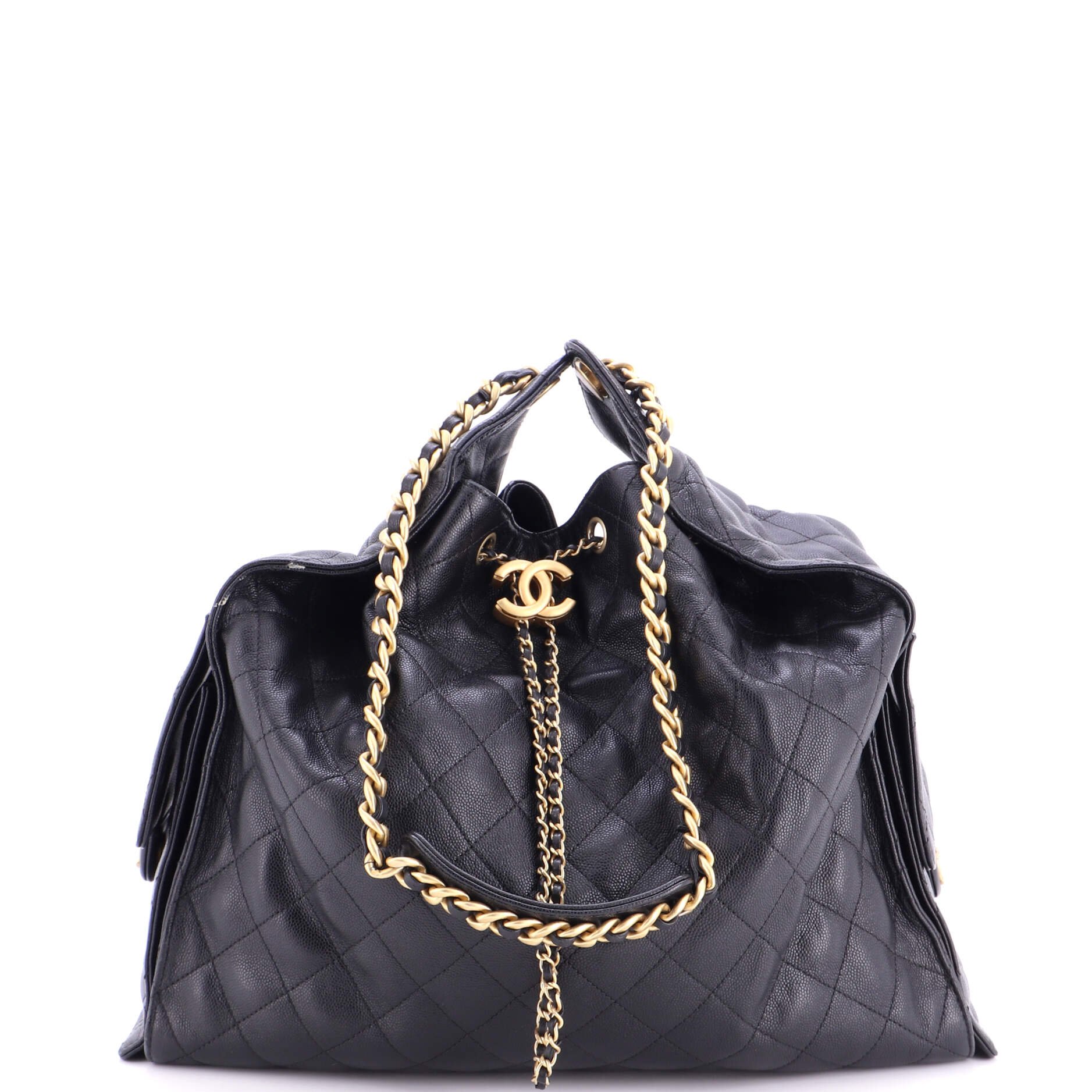 25 Hobo Bag Quilted Caviar Medium