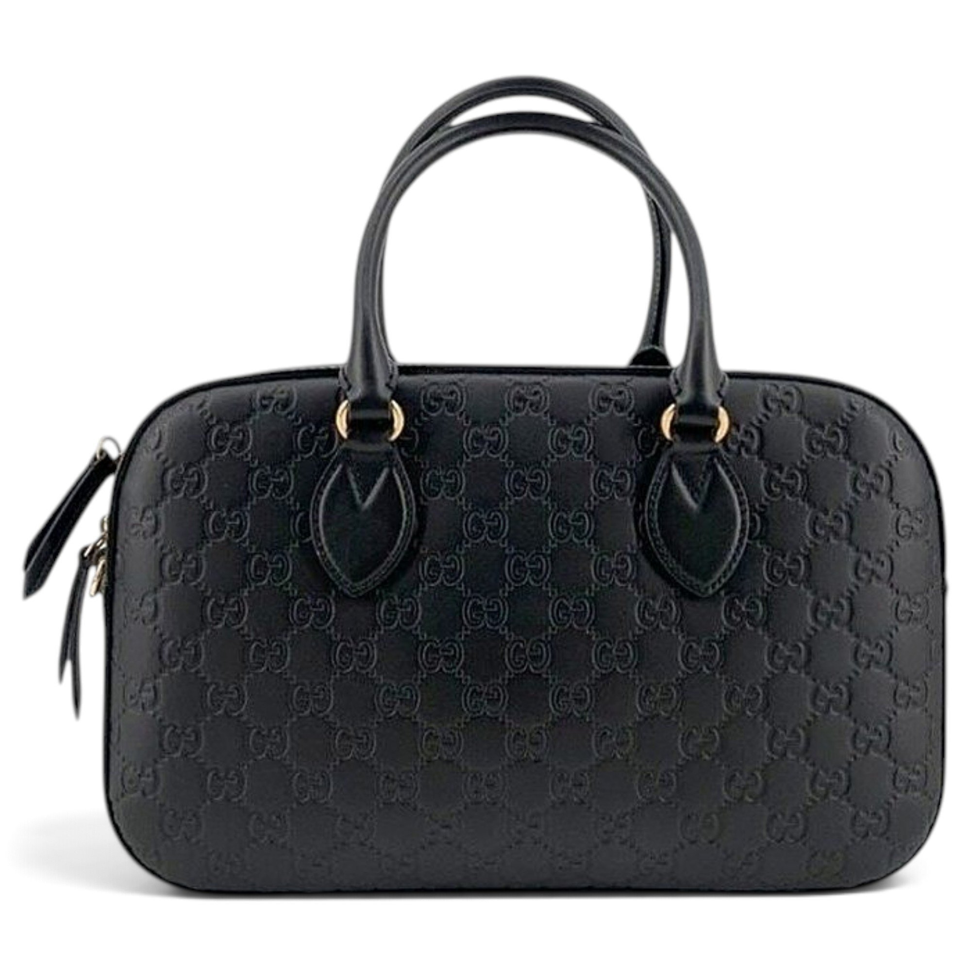 Boston leather tote
