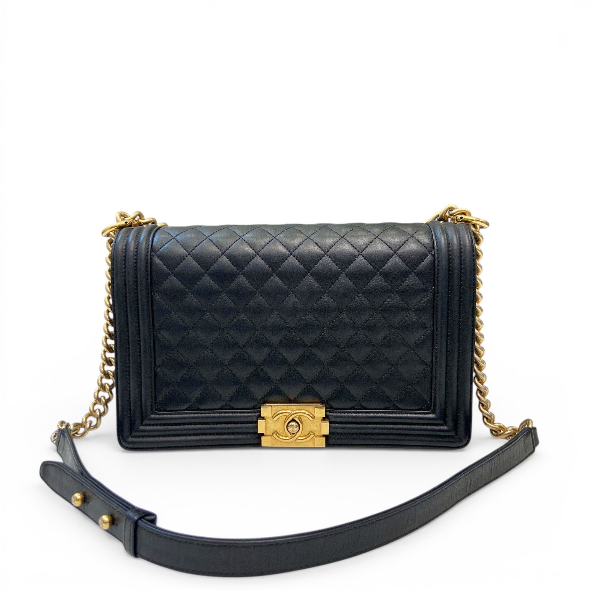 Boy leather crossbody bag