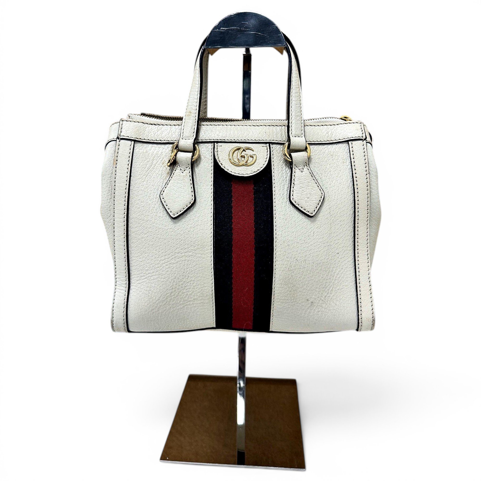 Ophidia Boston leather handbag