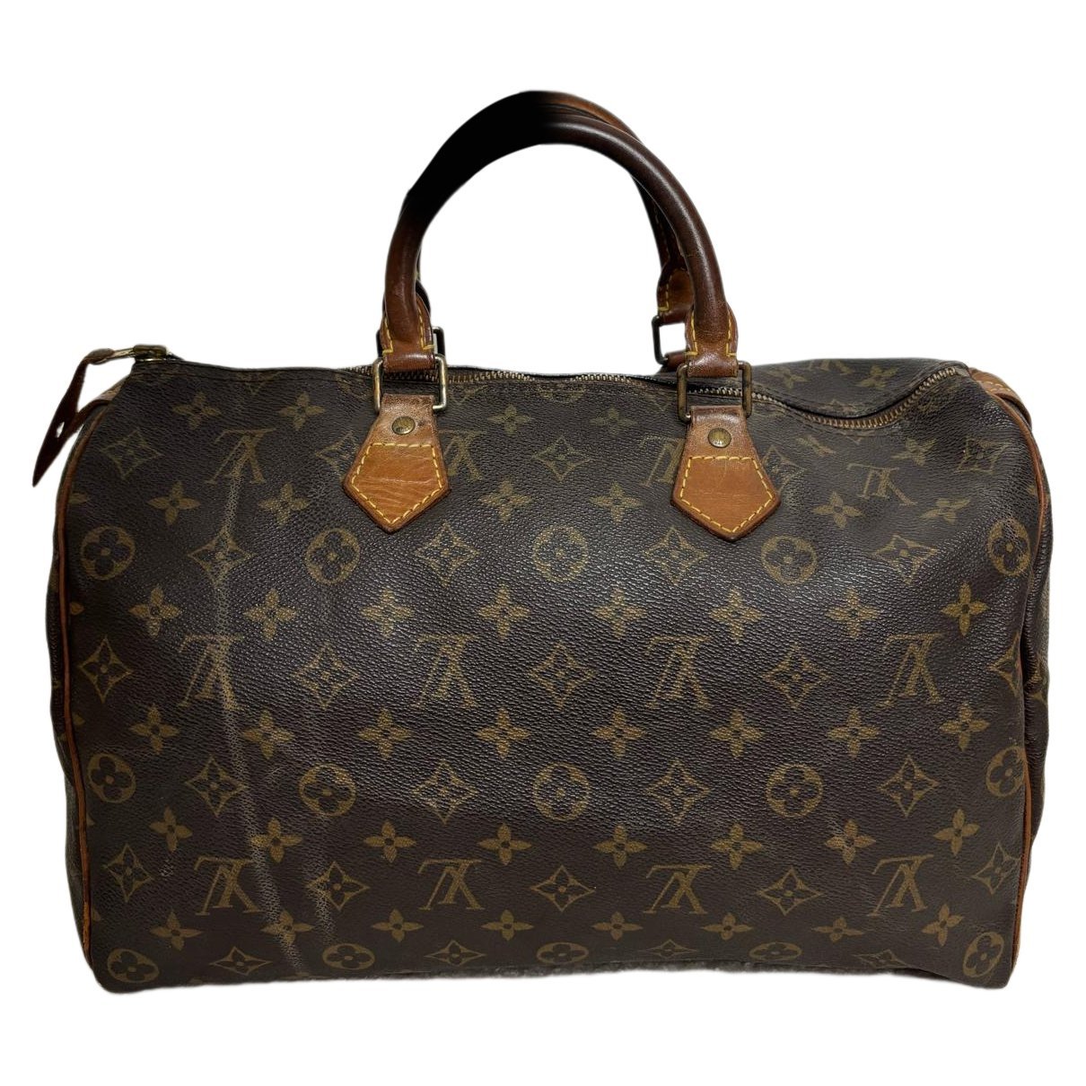 Speedy leather bowling bag