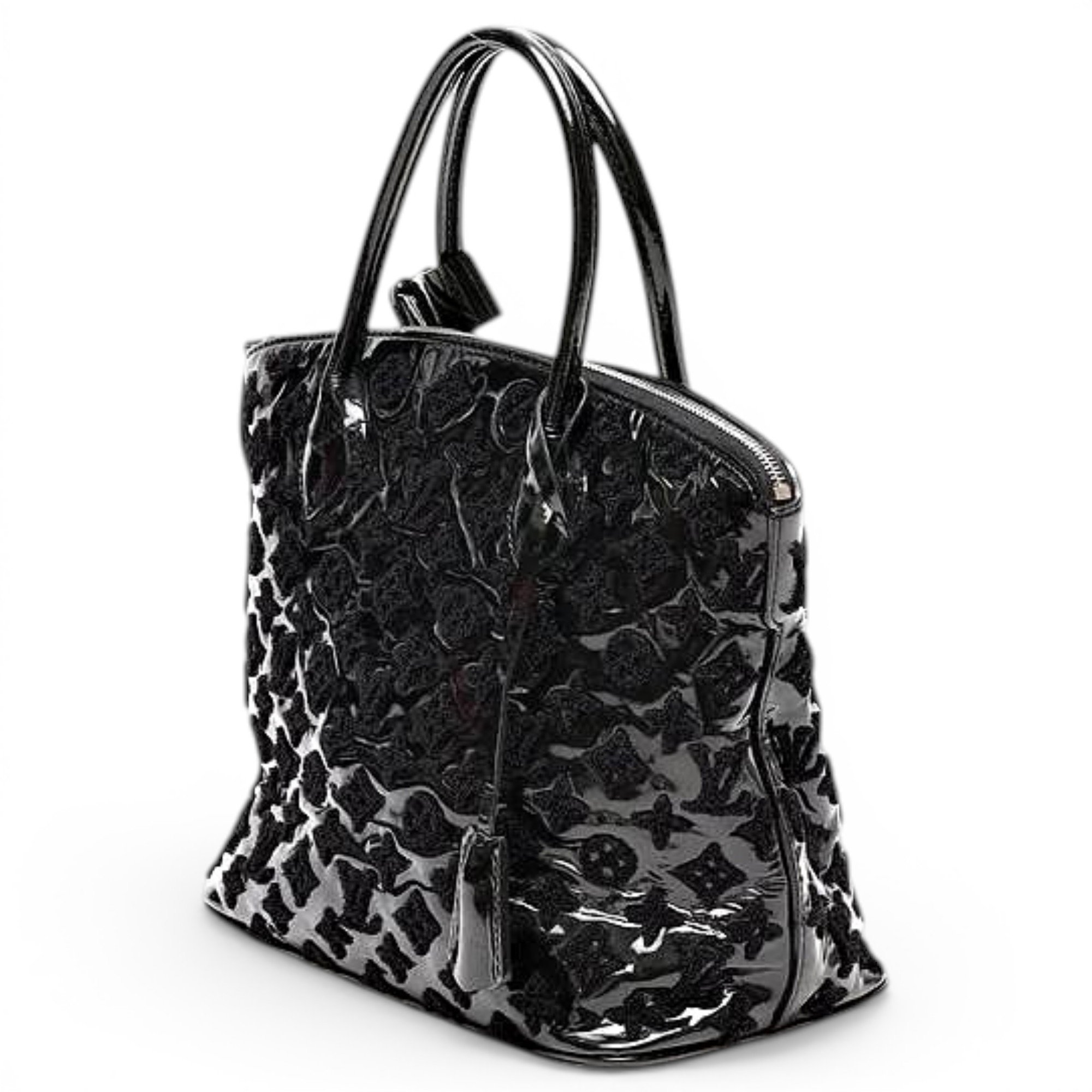 Lockit patent leather handbag