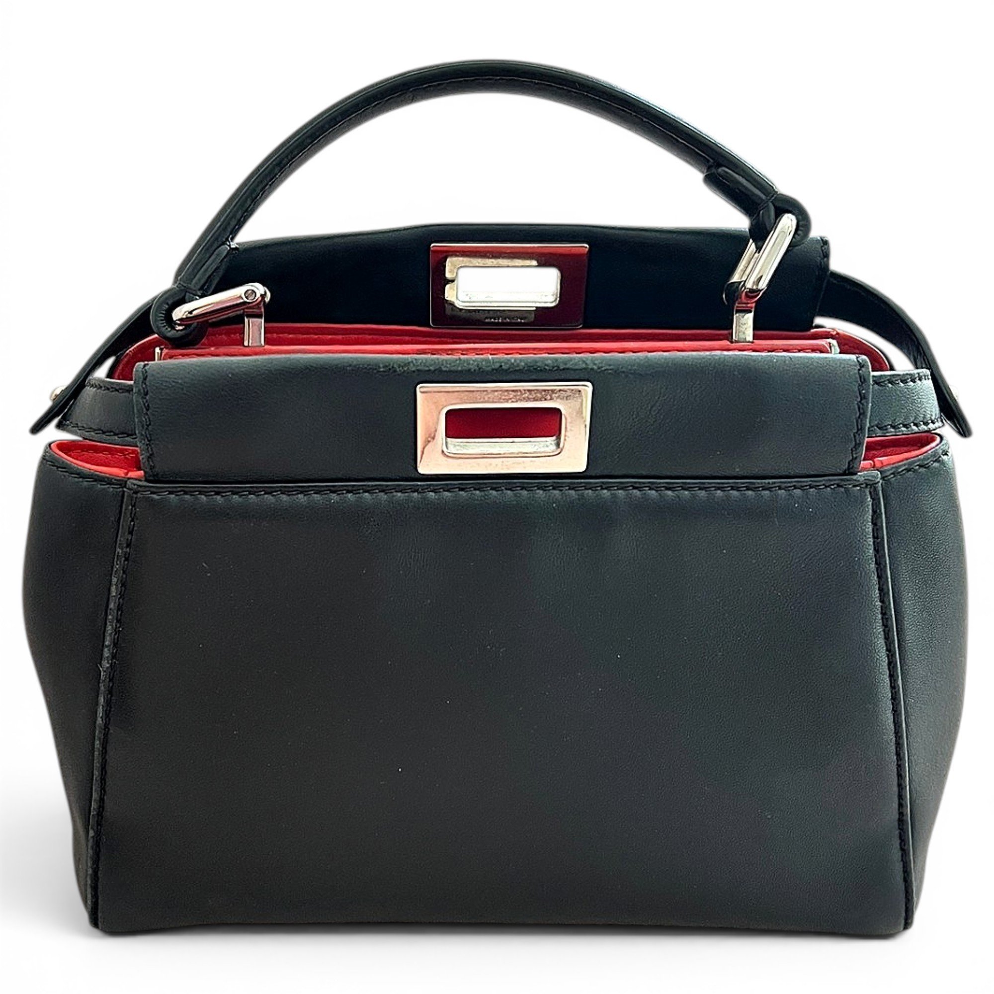 Peekaboo leather handbag