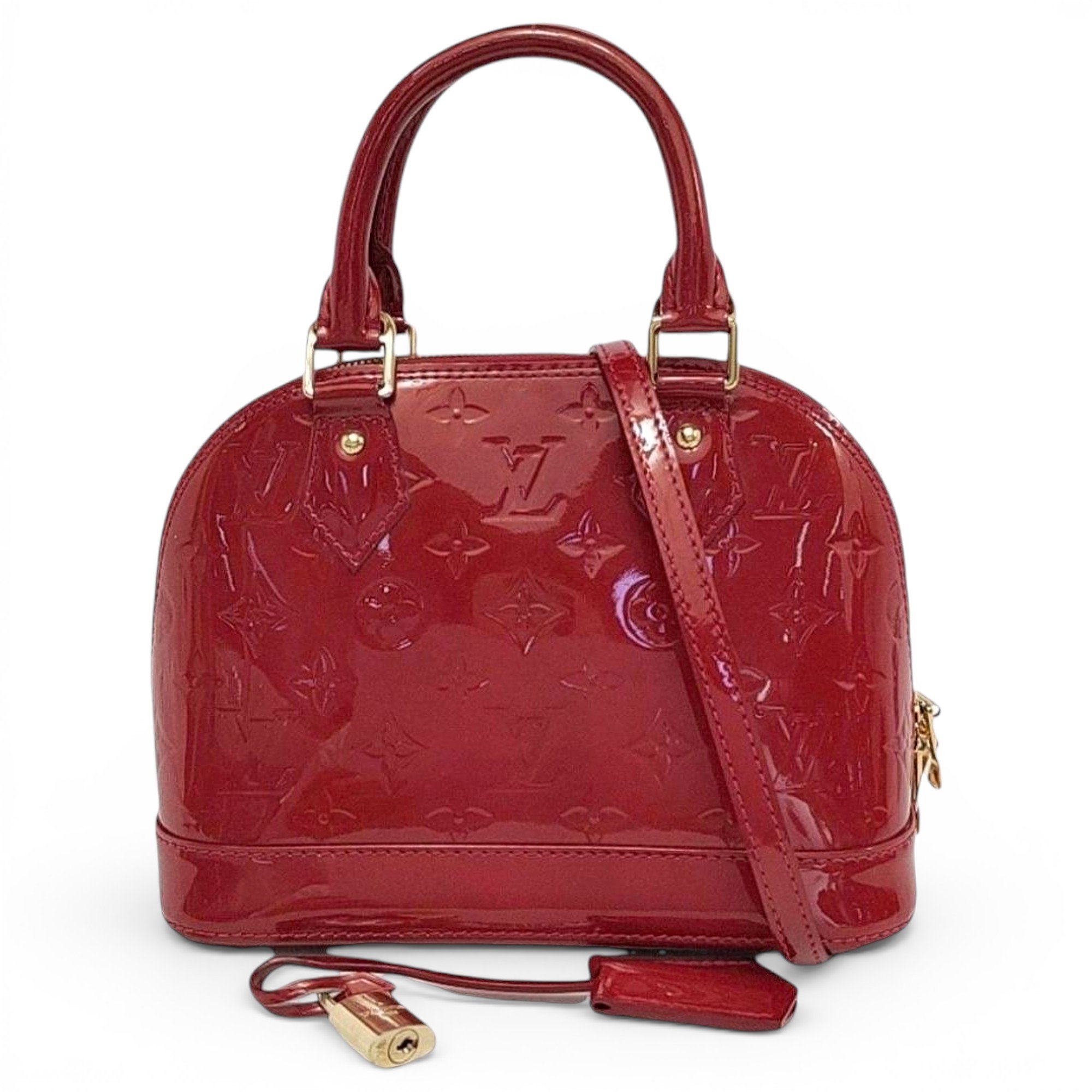 Alma BB patent leather handbag