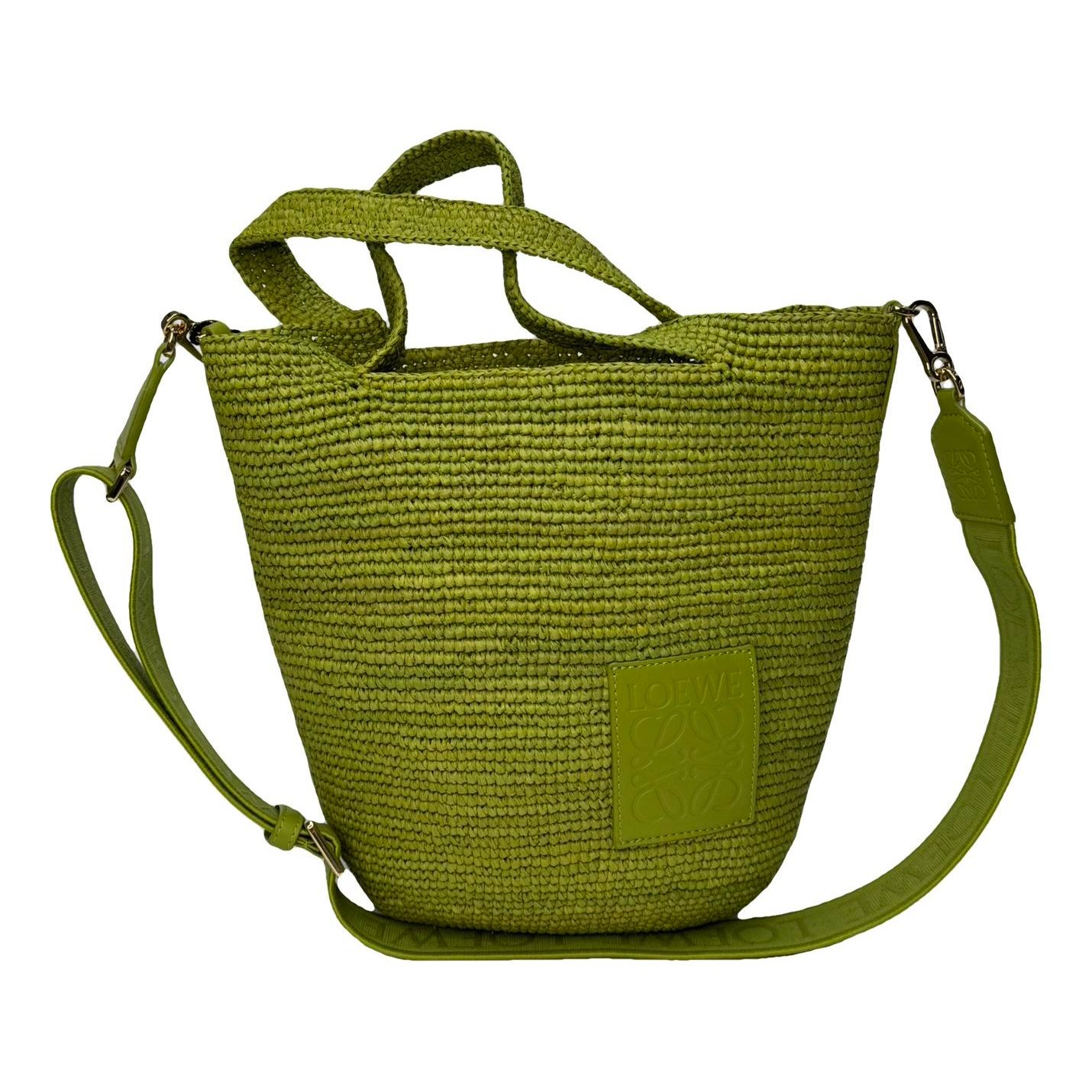 Slit linen handbag