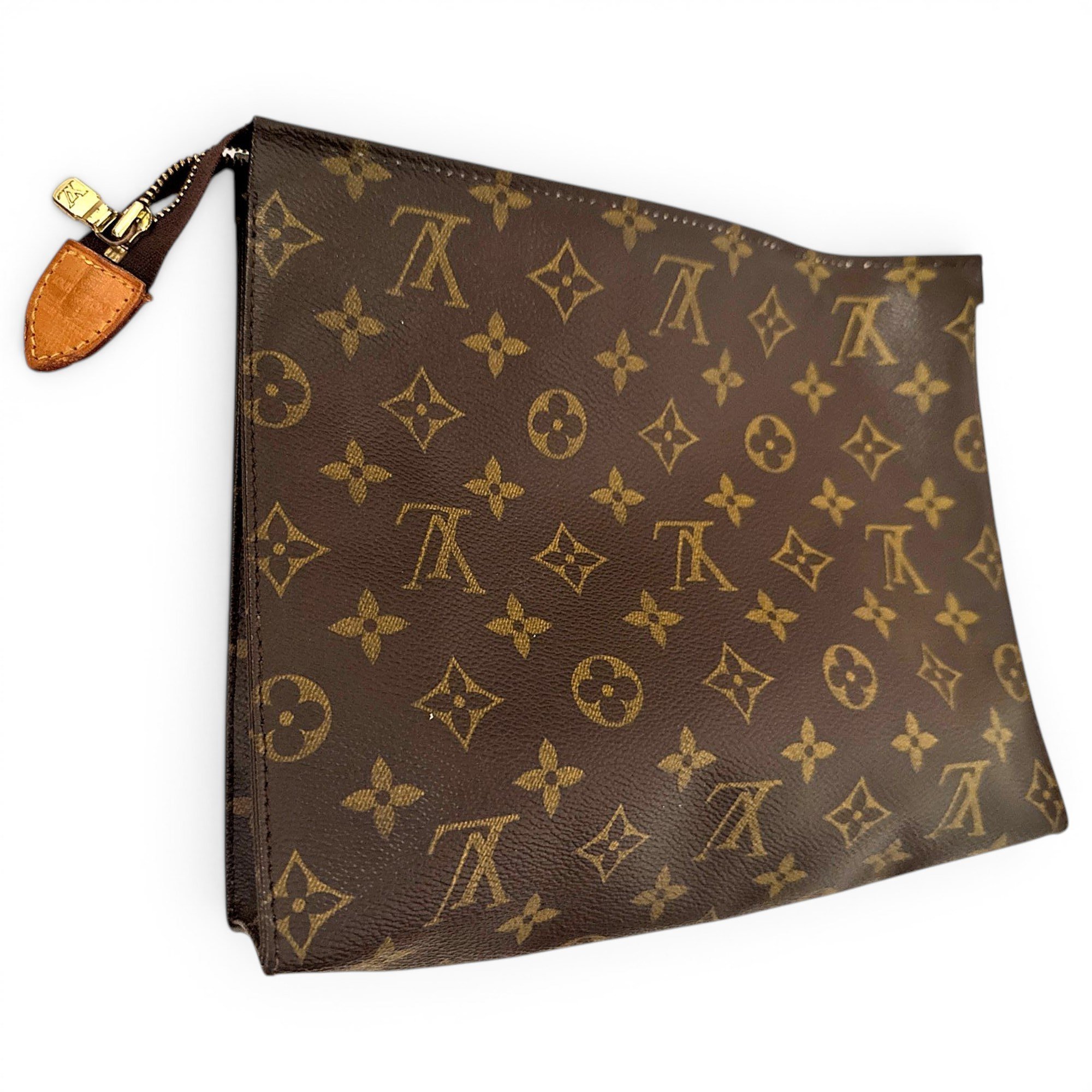 Leather clutch bag