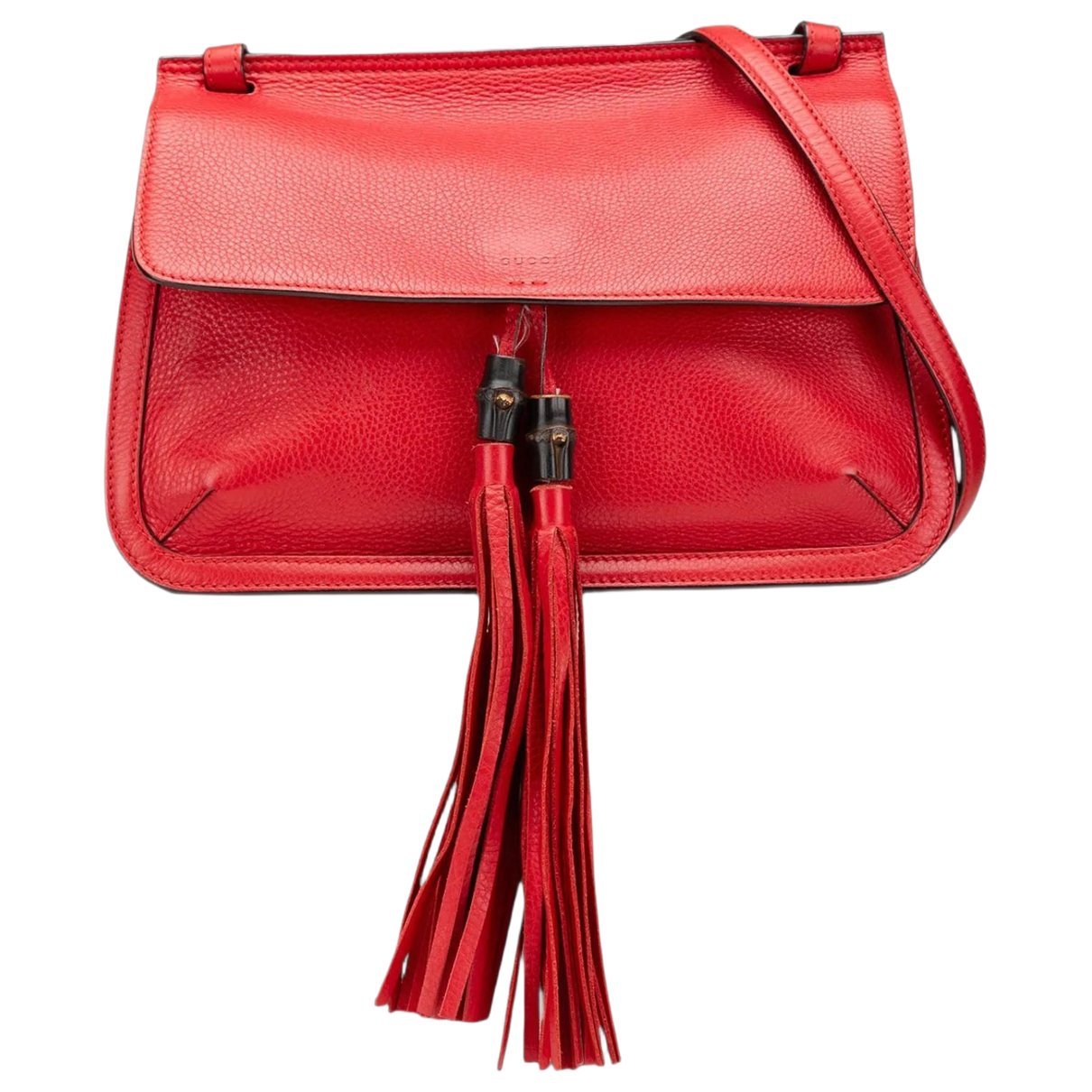 Bamboo leather crossbody bag
