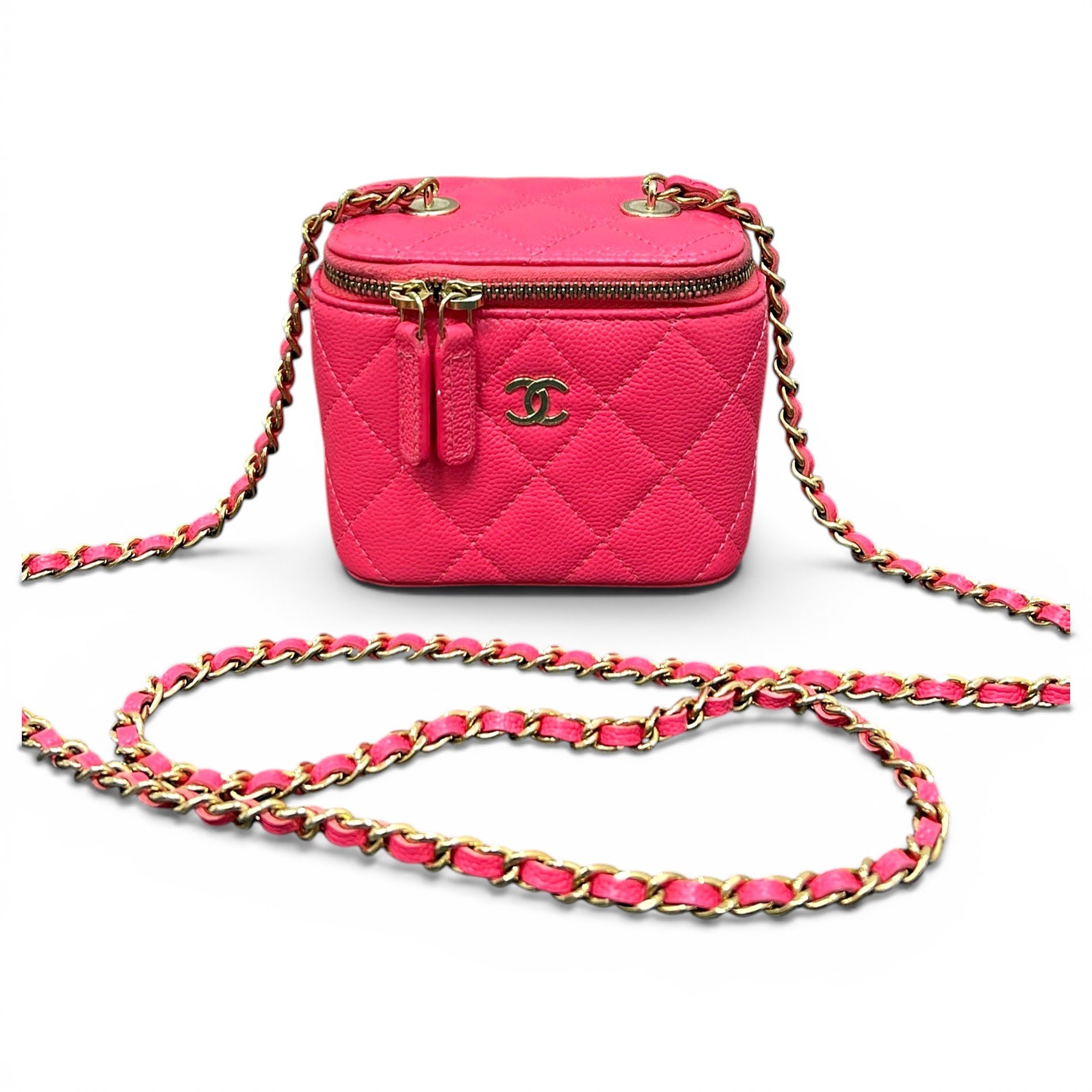 Trendy CC Vanity leather handbag