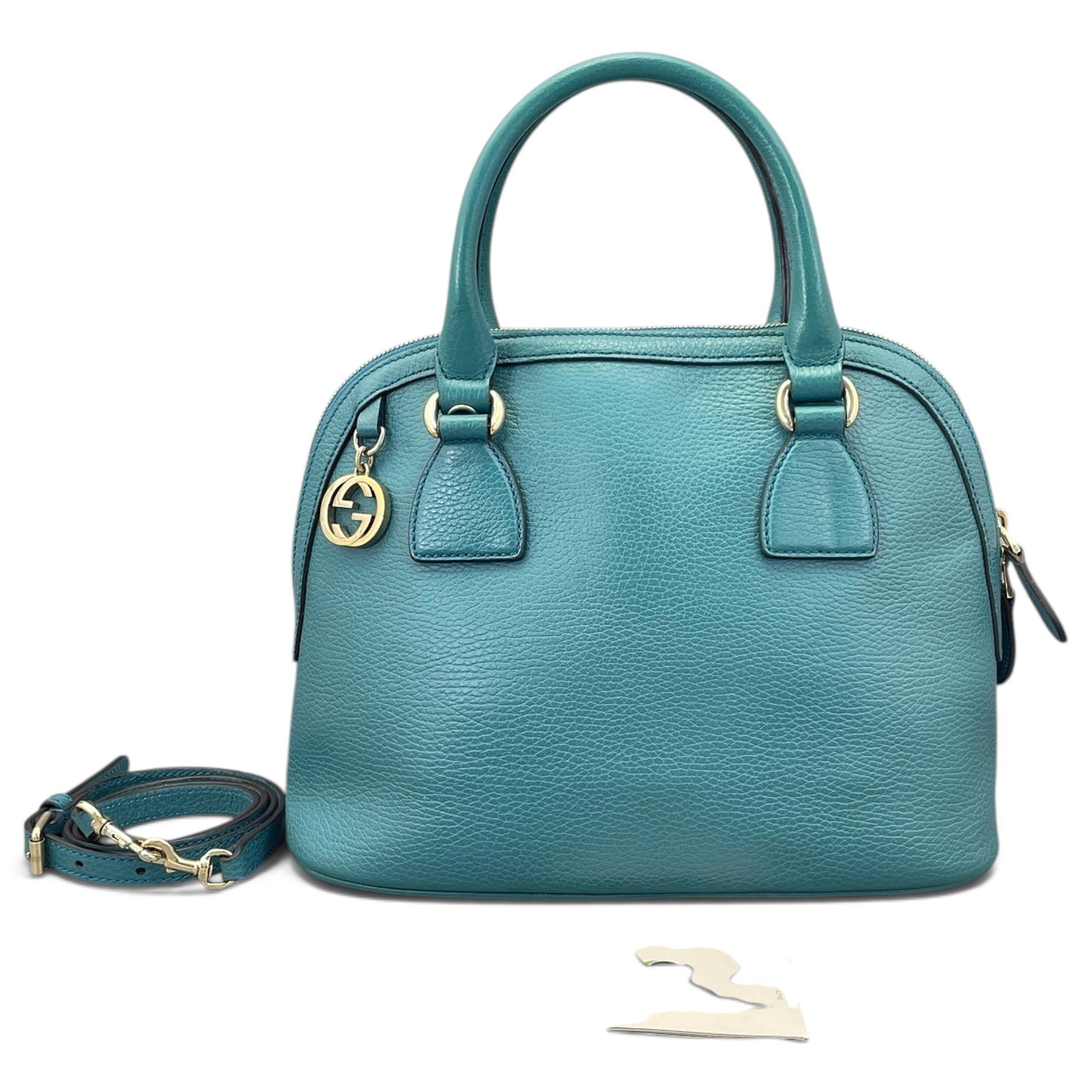 Dôme leather handbag