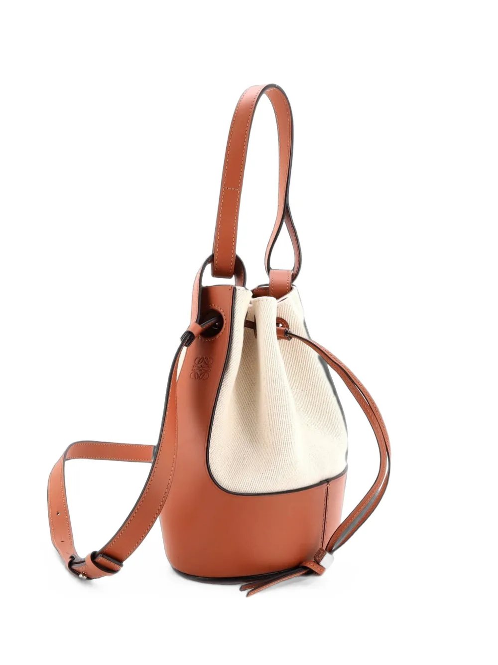 Balloon Canvas and Leather Medium bucket bag