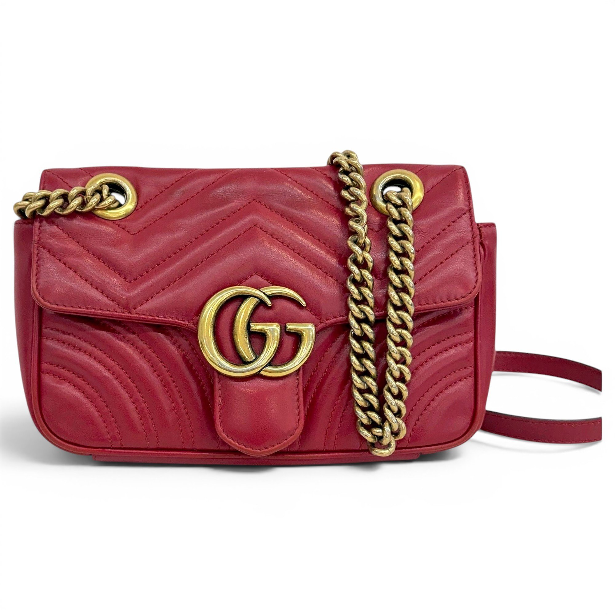 GG Marmont Flap leather handbag