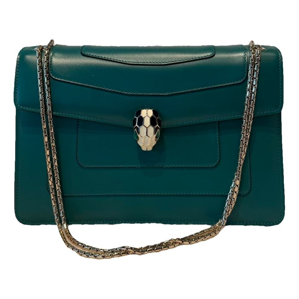 Serpenti leather handbag