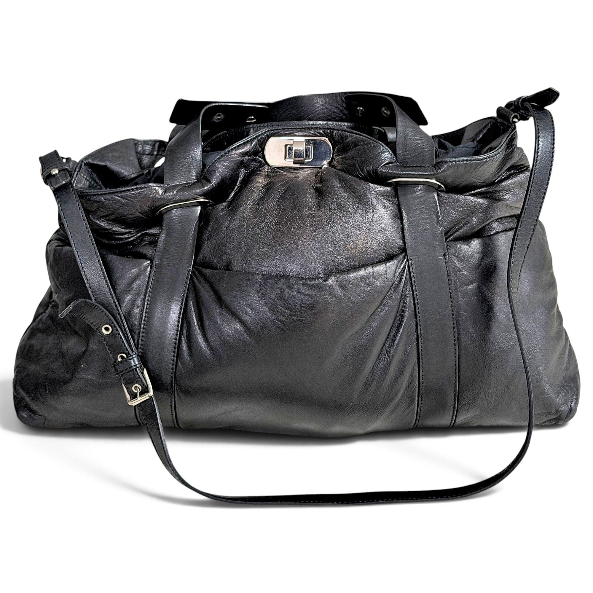 Leather handbag