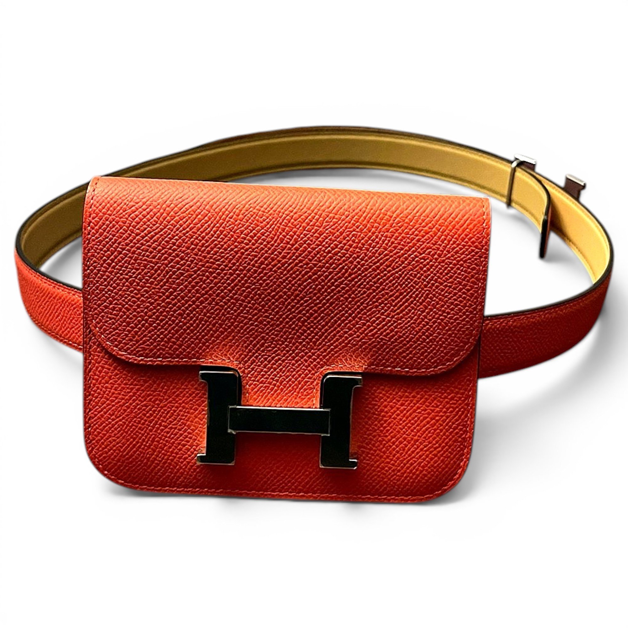 Constance leather clutch bag