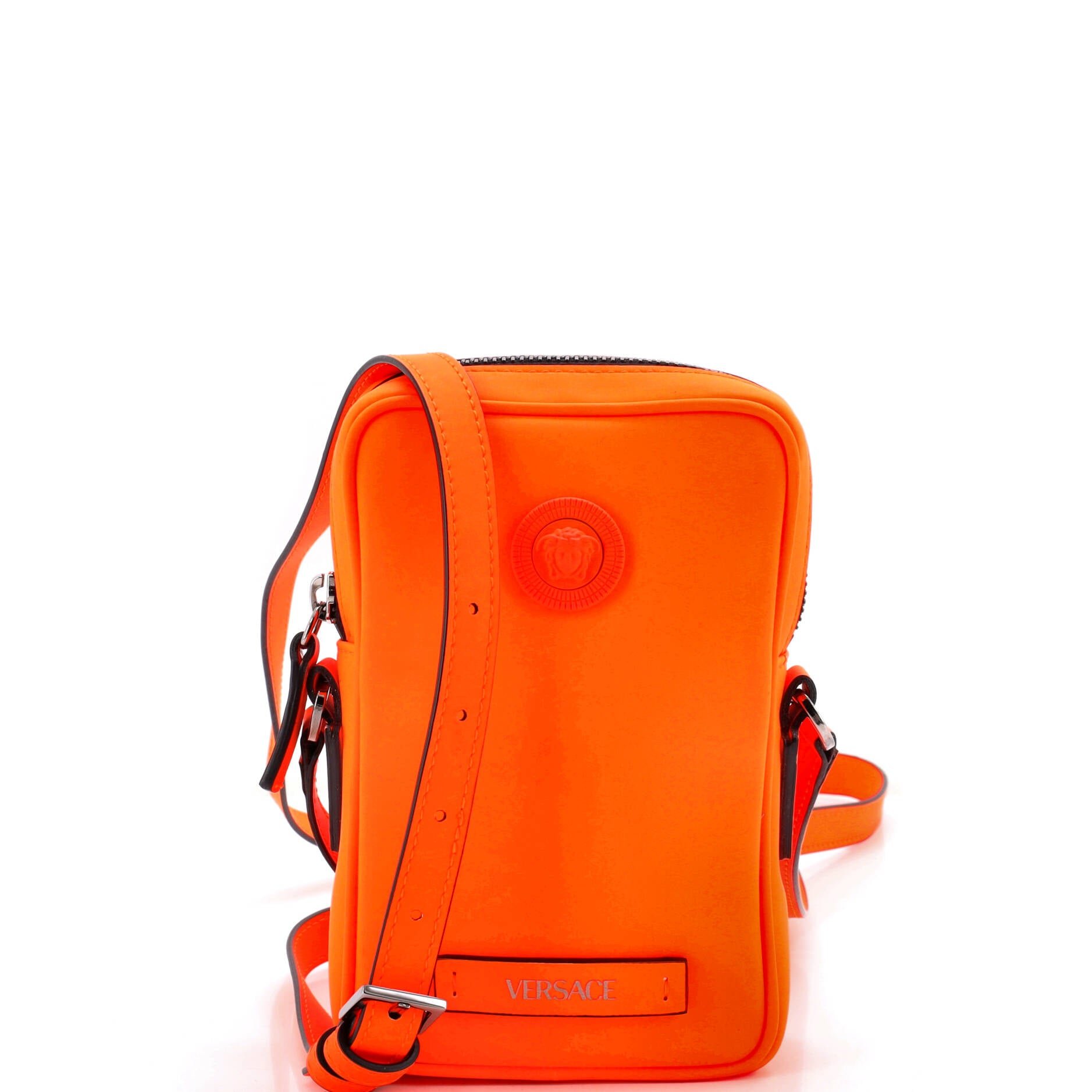 Medusa Biggie Pouch Crossbody Bag Leather Micro