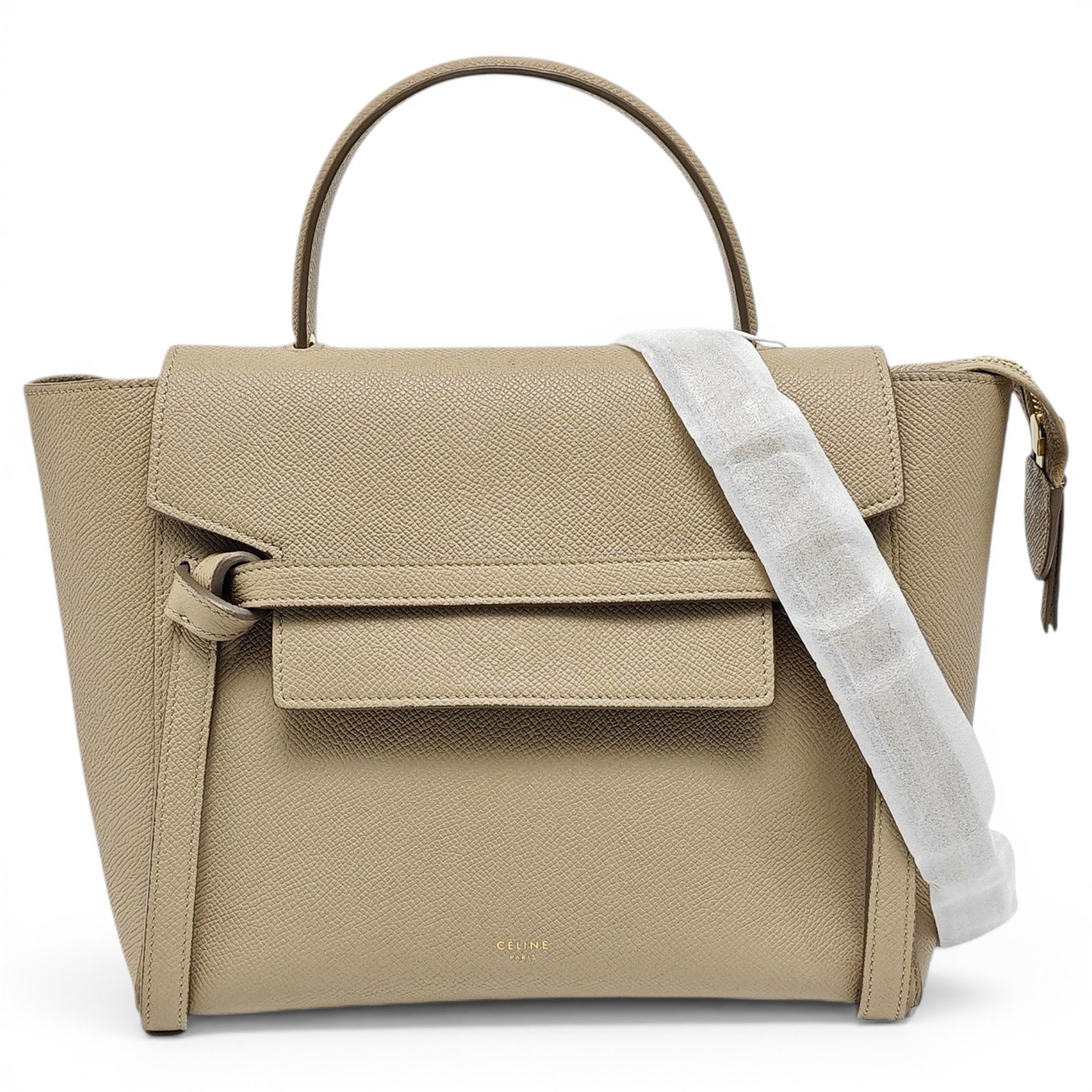 Belt leather handbag