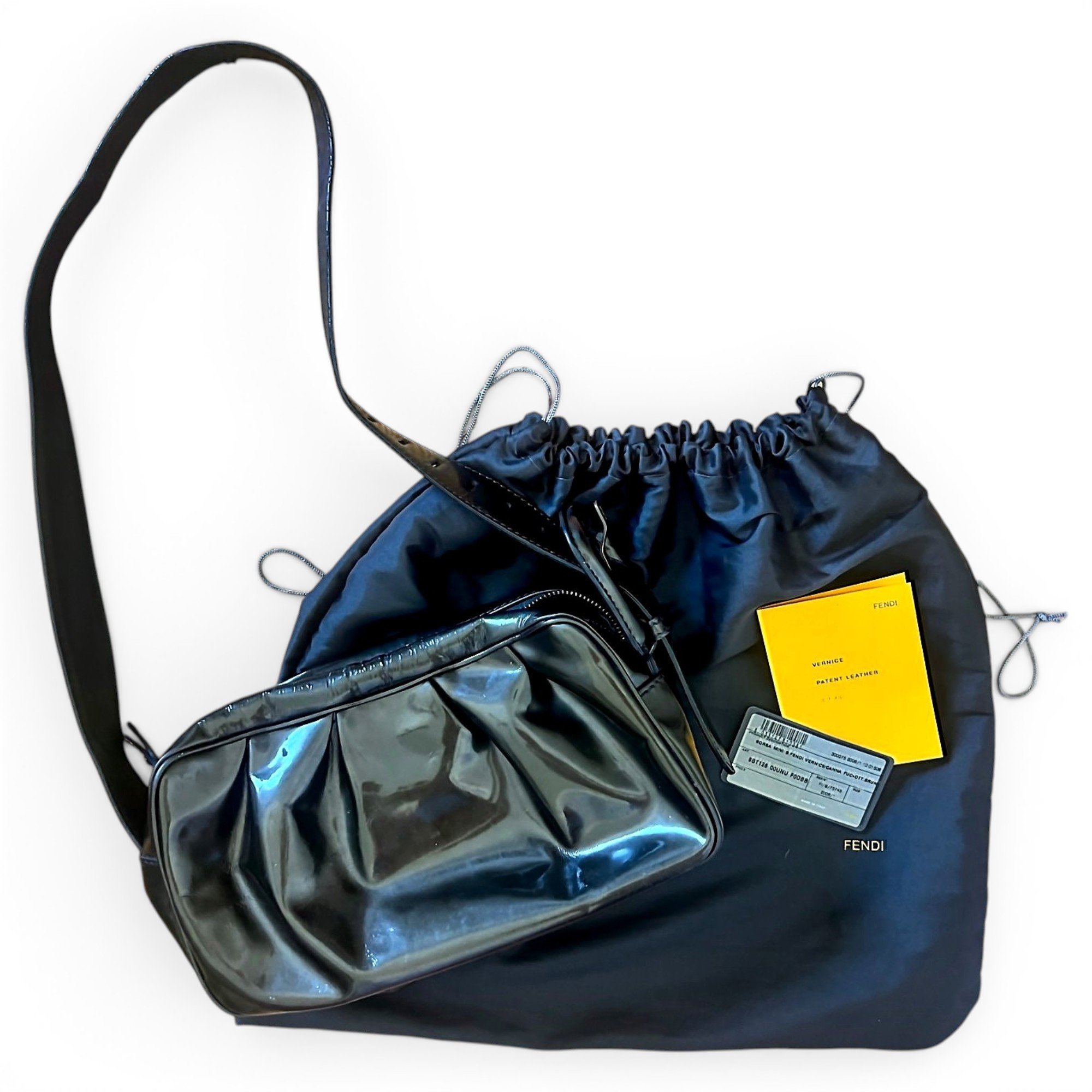 Patent leather handbag