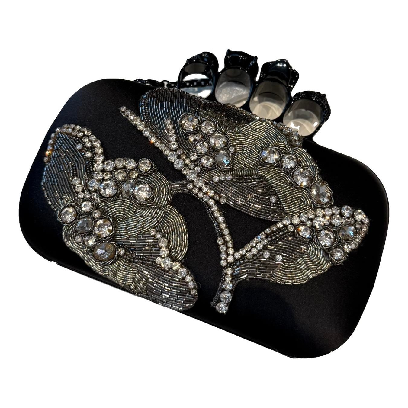Alexander McQueen Skull silk clutch bag