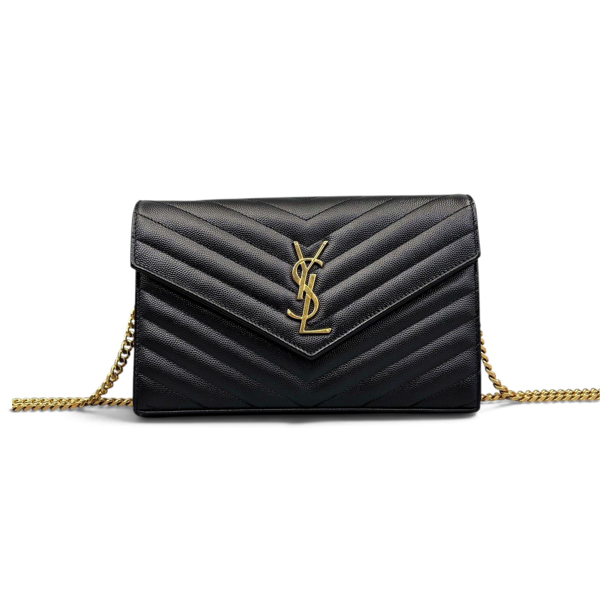 Portefeuille enveloppe leather crossbody bag