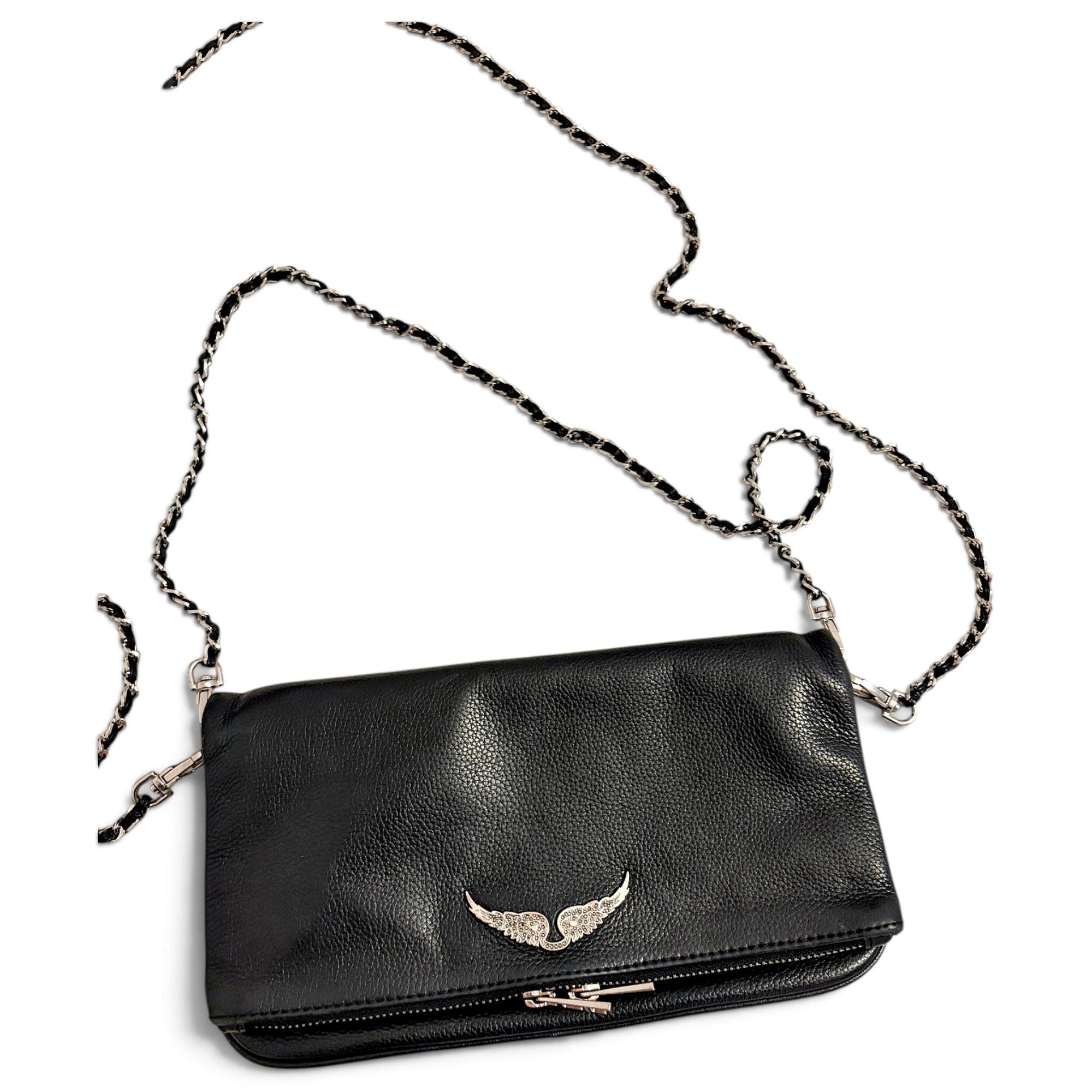 Rock leather crossbody bag