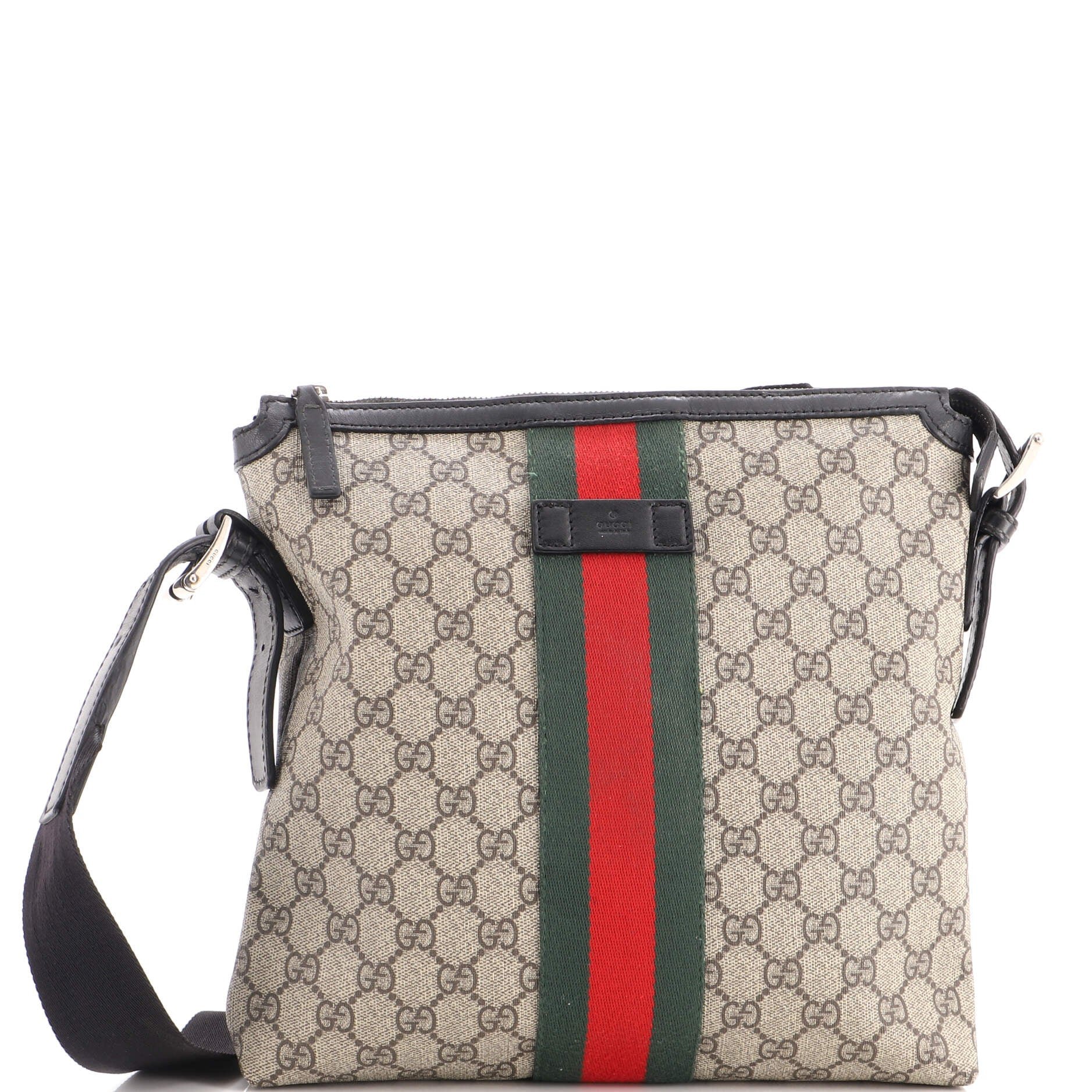Web Messenger Bag GG Coated Canvas Medium