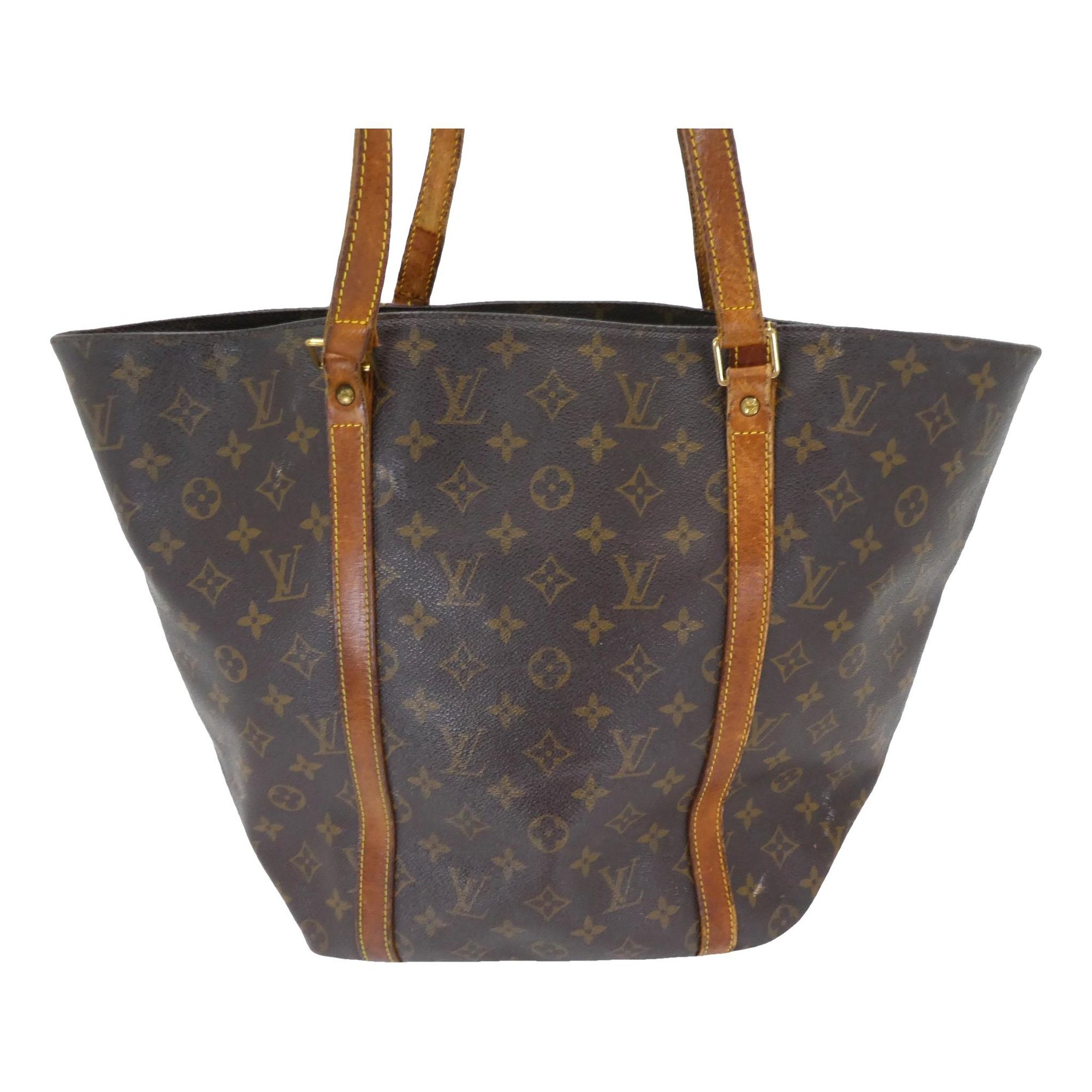 Shopping leather handbag