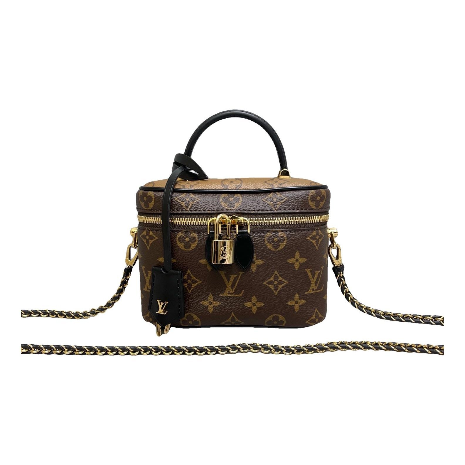 Vanity leather handbag