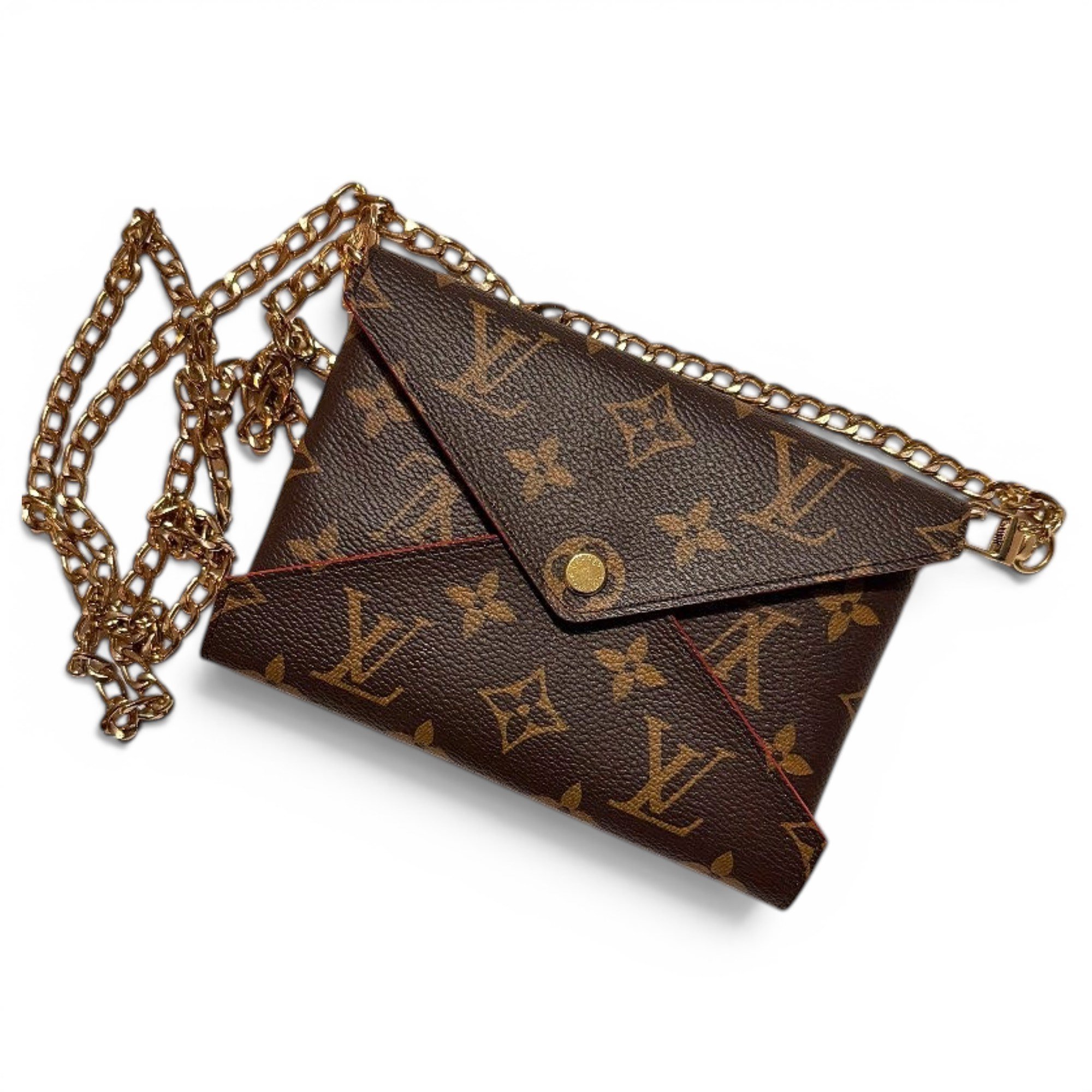Leather clutch bag