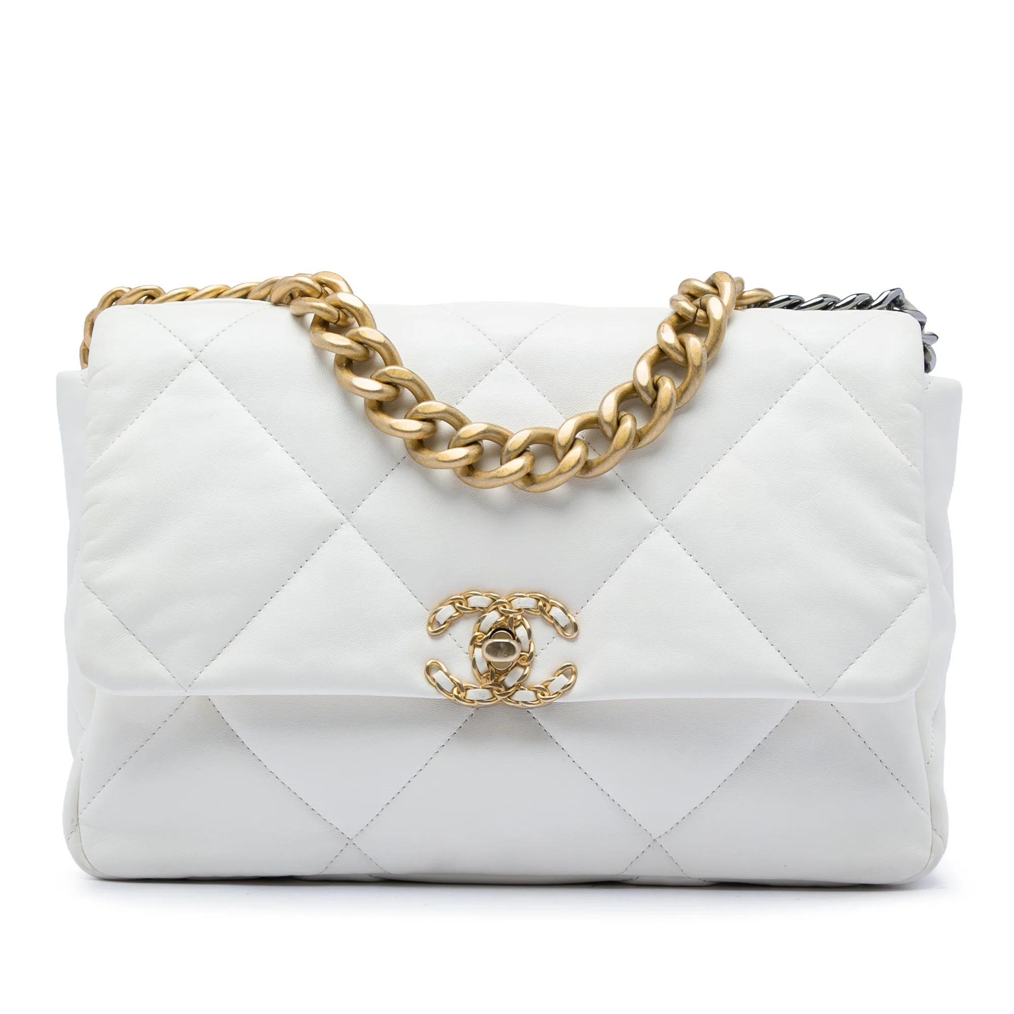 Chanel 19 pony-style calfskin handbag